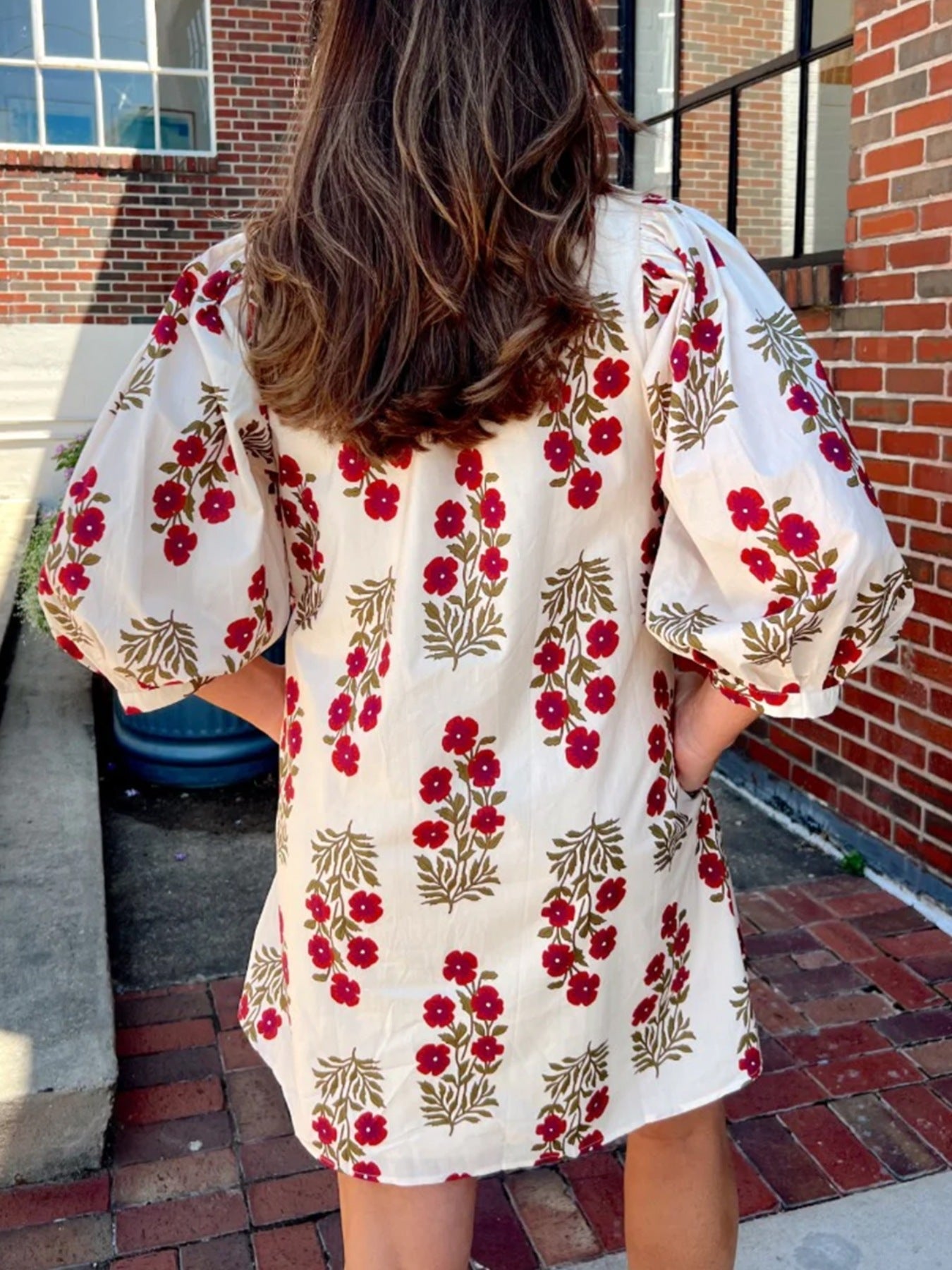 Floral Print Casual Mini Dress
