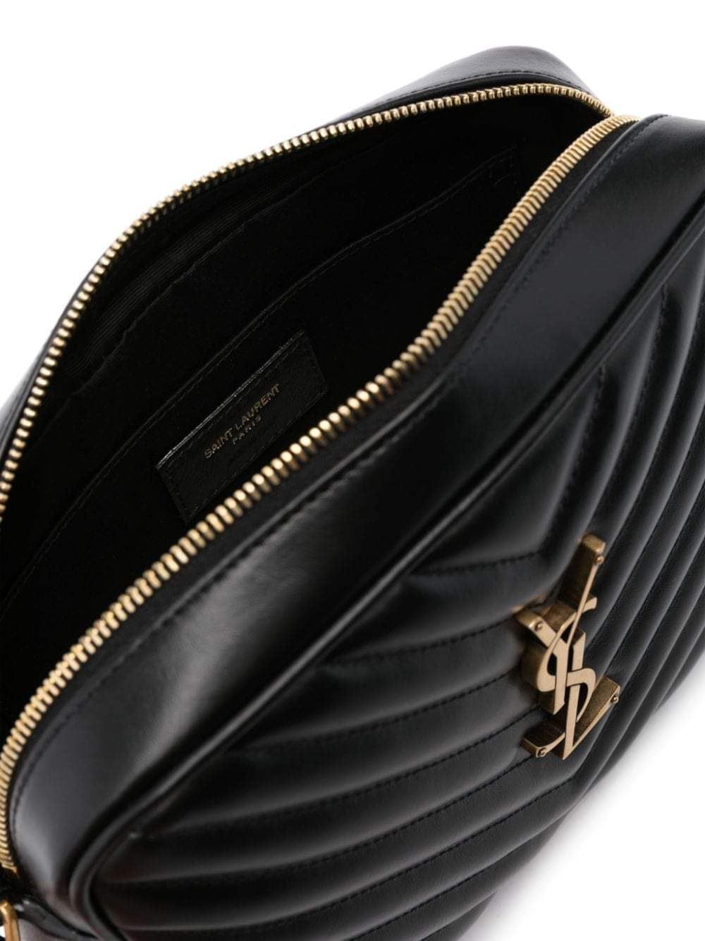 Saint Laurent Women Quilted Leather Lou Camera Bag