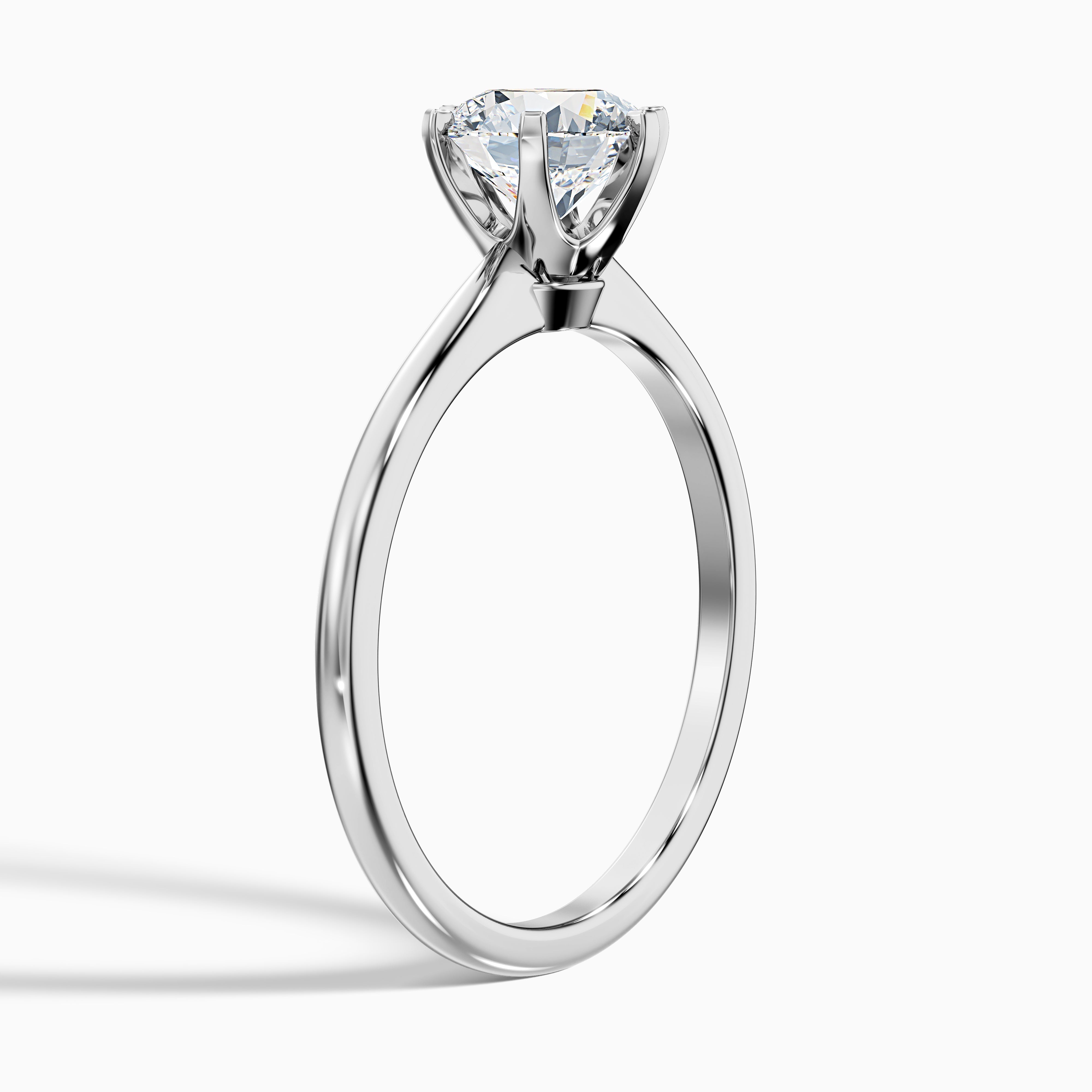 Emma 2.5 Carat Round Solitaire Lab Grown Engagement Ring in 14k Yellow Gold