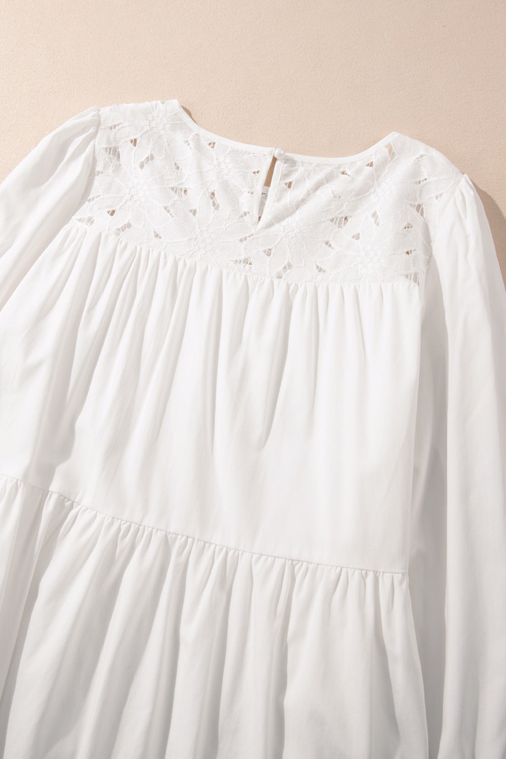 3/4 Sleeve Tiered Mini Dress