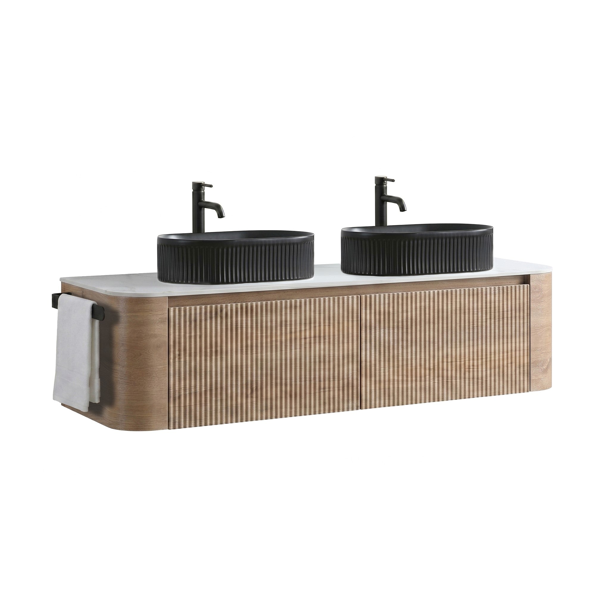 Erba 60 Inch Bathroom Vanity with Sink, Honey