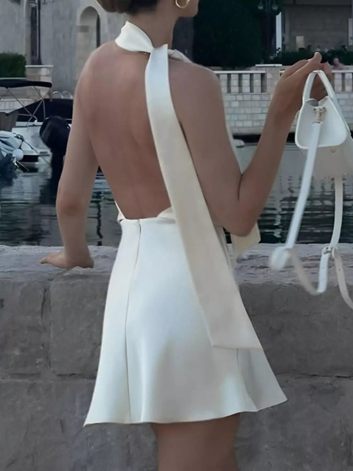 Halter Neck Mini Dress