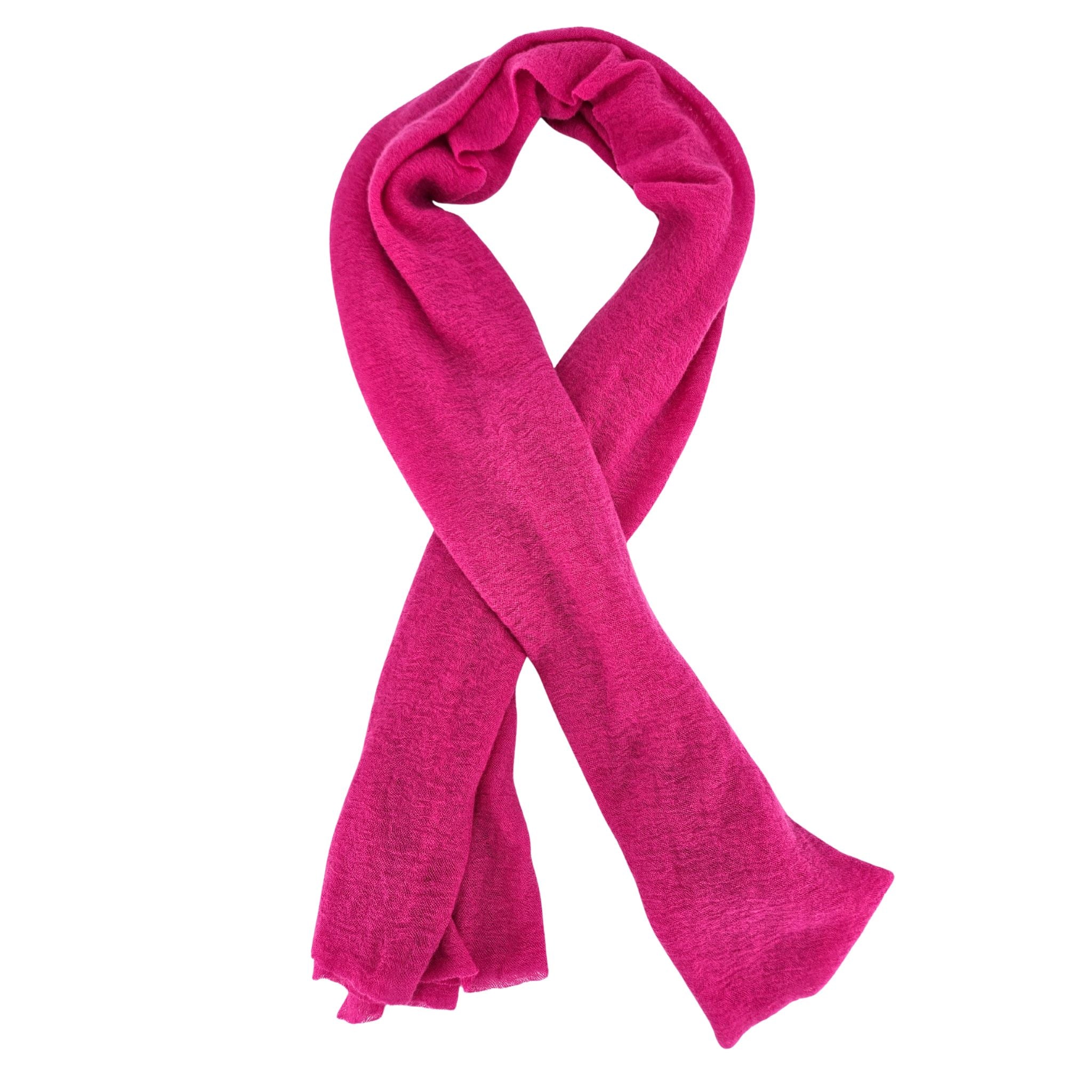 Berry Large Cashmere Plain Stole
