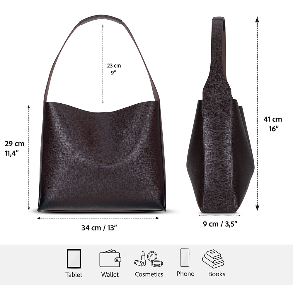 Stella Leather Women’s Tote Bag – Genuine Leather Shoulder Bag for Everyday Elegance | Minimal & Handcrafted