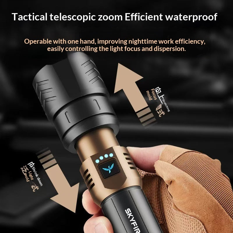 Ultra-bright Flashlight Ultra-bright Laser Beam Long-range Outdoor Use