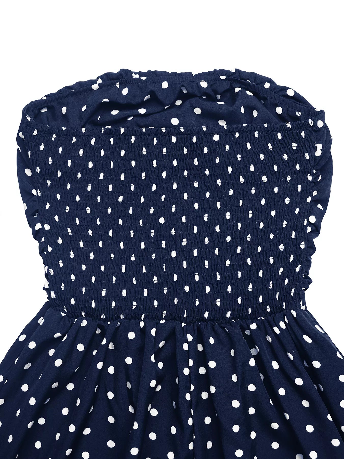 Polka Dot Tube A-Line Dress