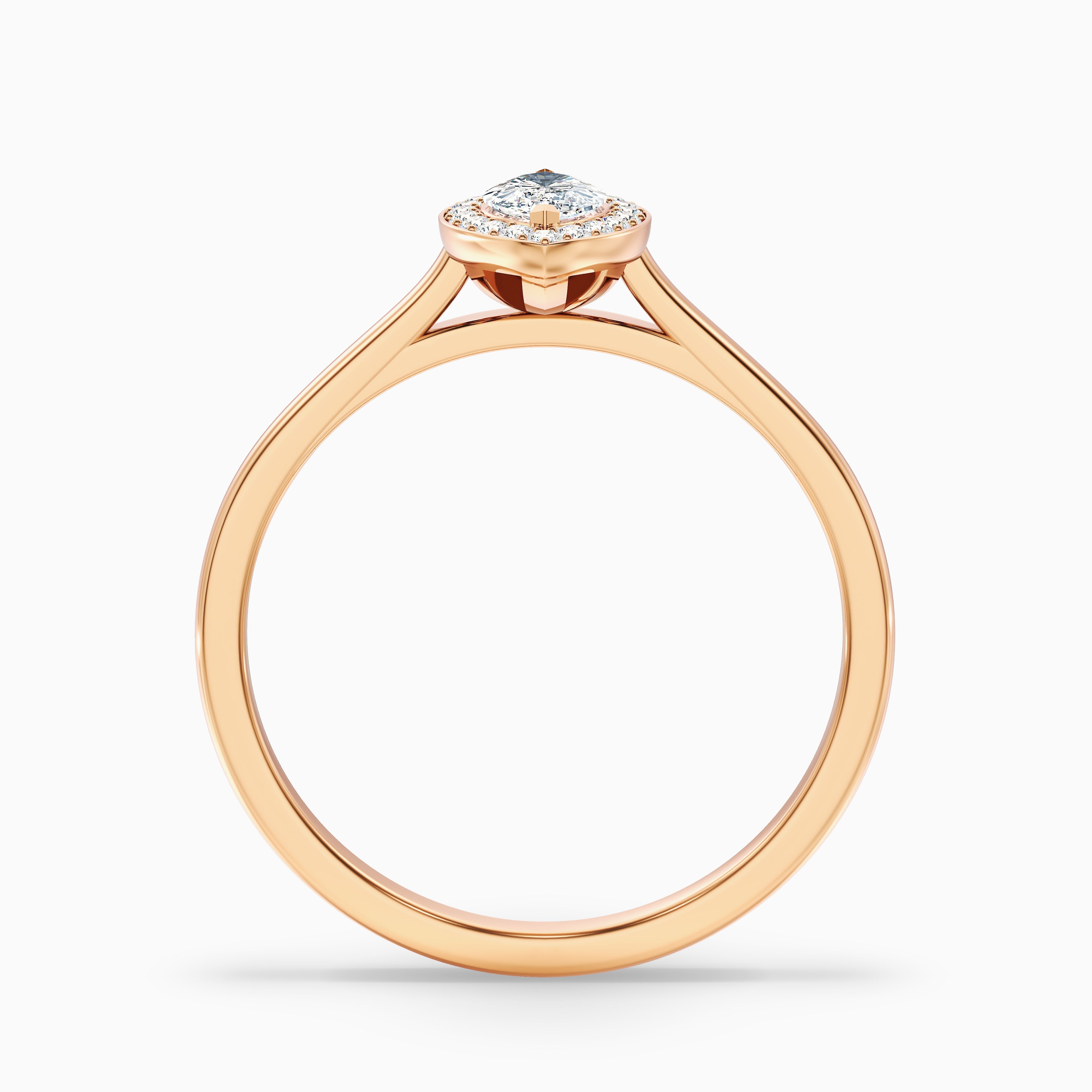 Carla 2 Carat Marquise Halo Lab Grown Diamond Ring in Platinum