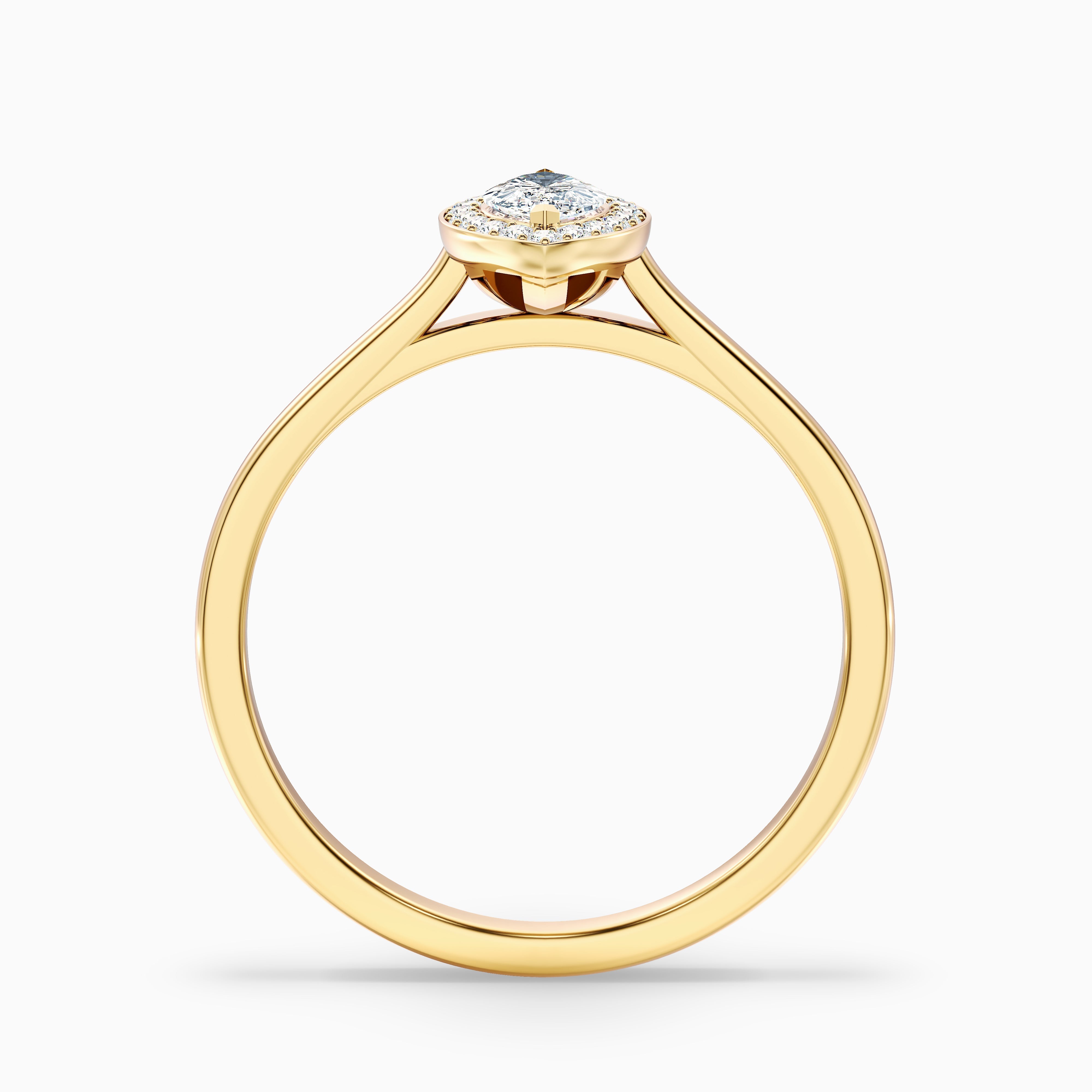 Carla 3.5 Carat Marquise Halo Lab Grown Diamond Ring in Platinum