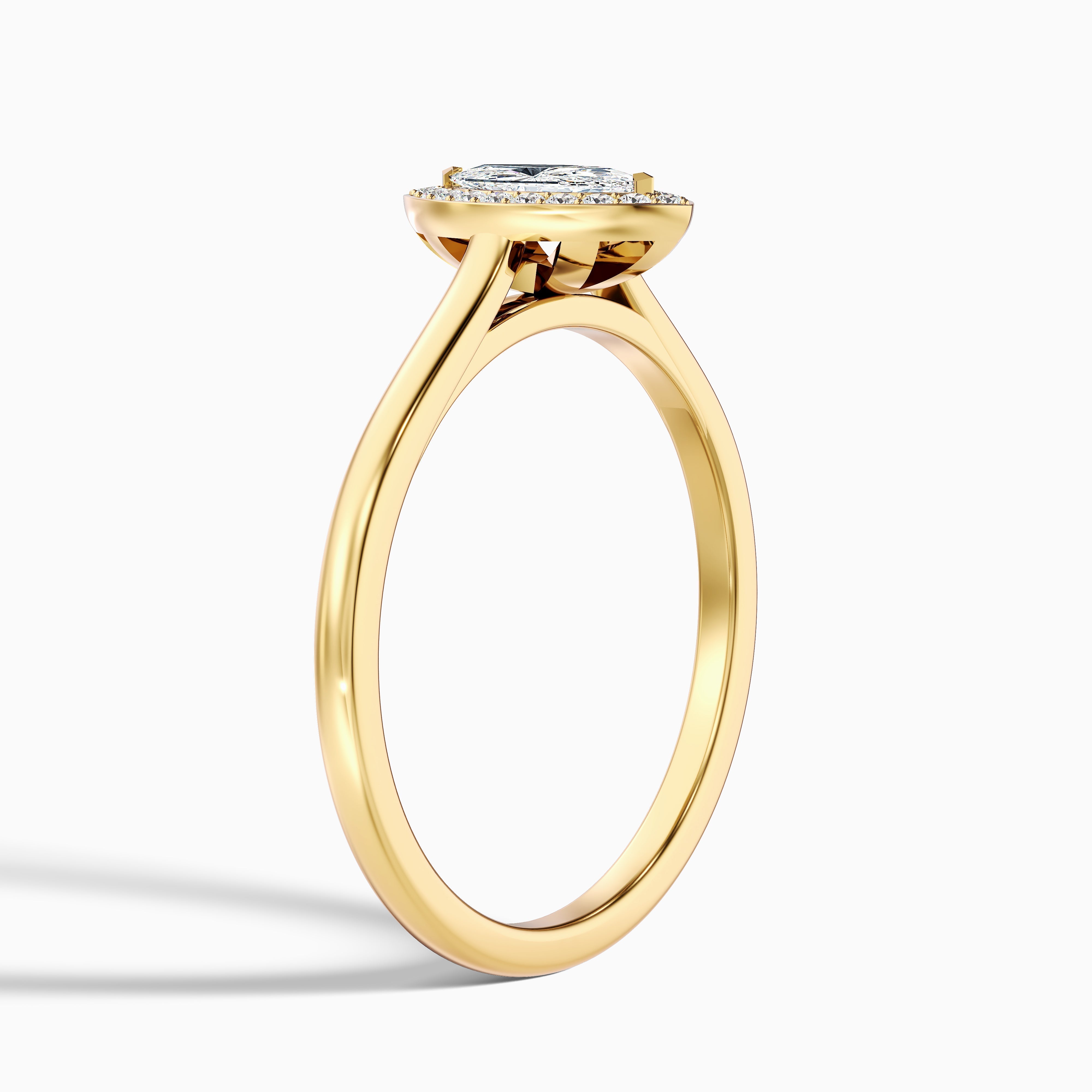 Carla 2.5 Carat Marquise Halo Lab Grown Diamond Ring in 18k White Gold