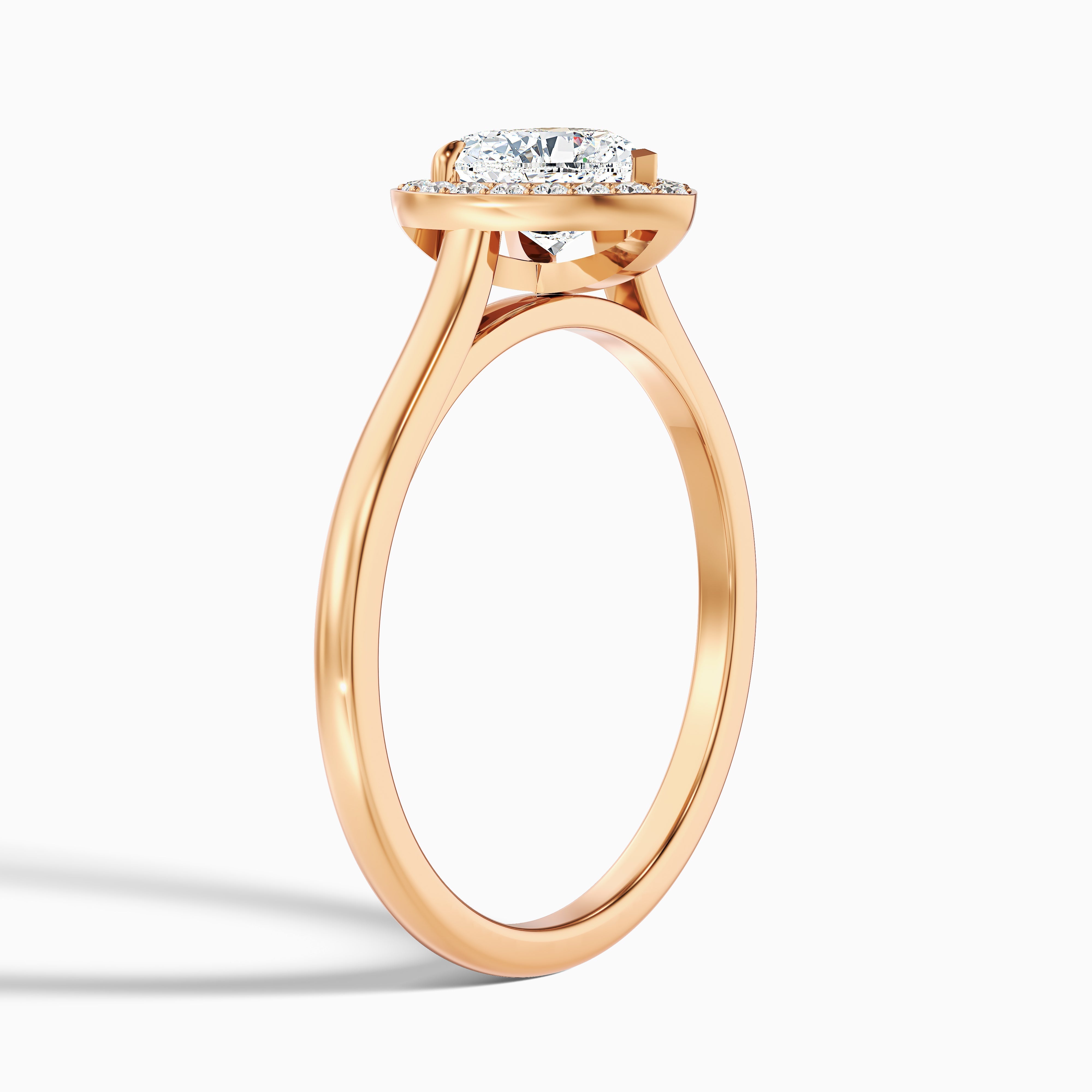 Ruby 2.5 Carat Heart Halo Lab Grown Diamond Ring in Platinum