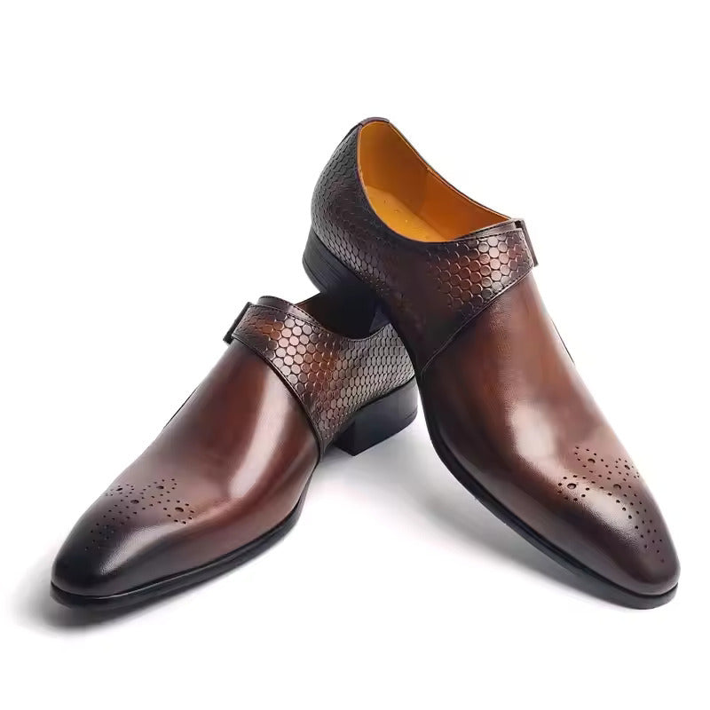 High-quality Mens Leather Shoes Casual Business Fashionable Office Footwear