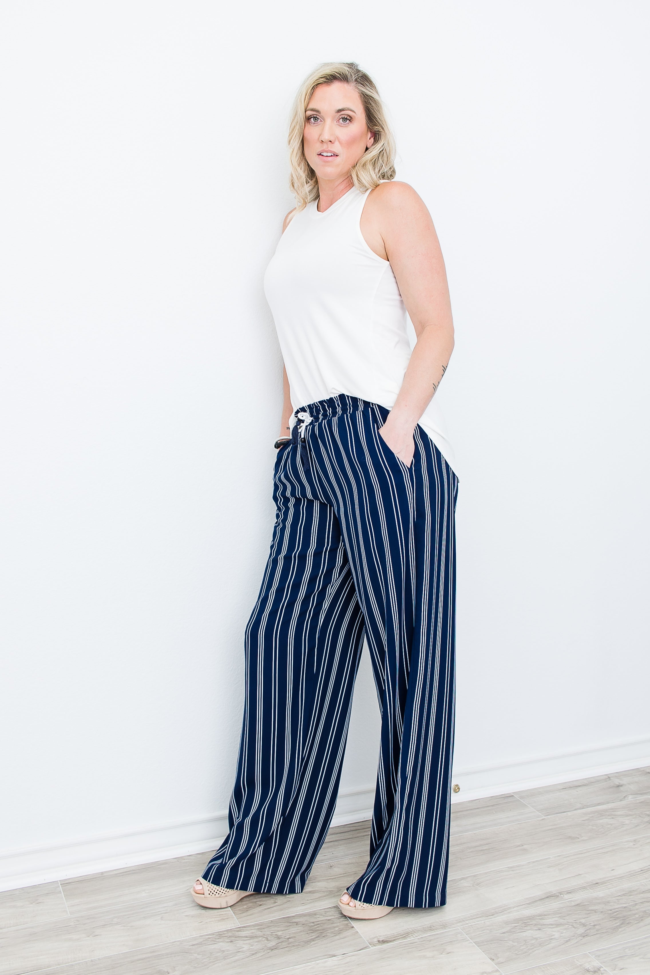 Tall Yacht Pants | Striped - Final Sale