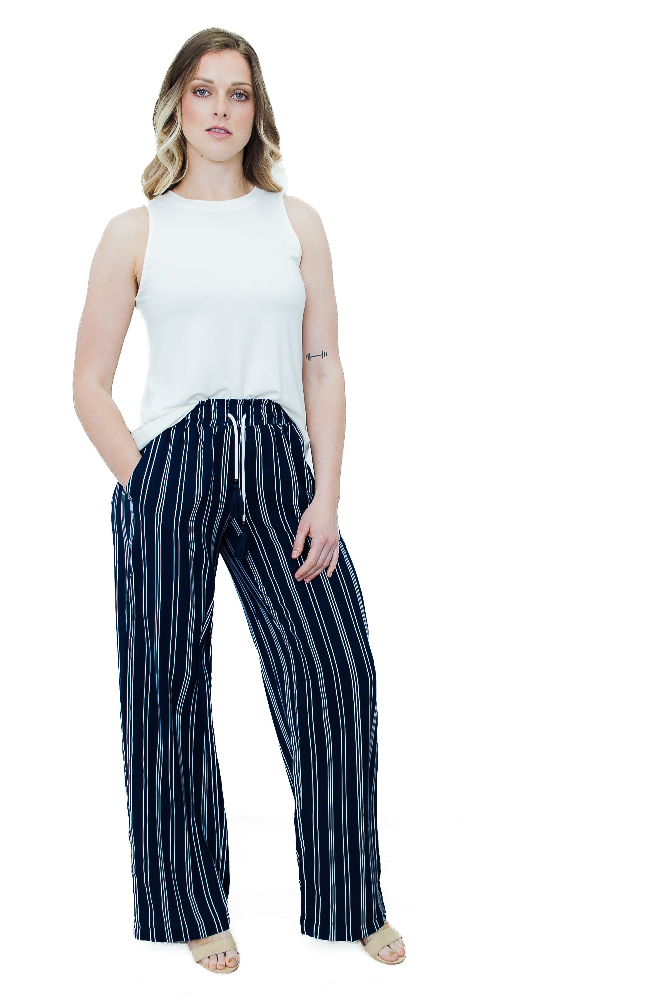 Tall Yacht Pants | Striped - Final Sale