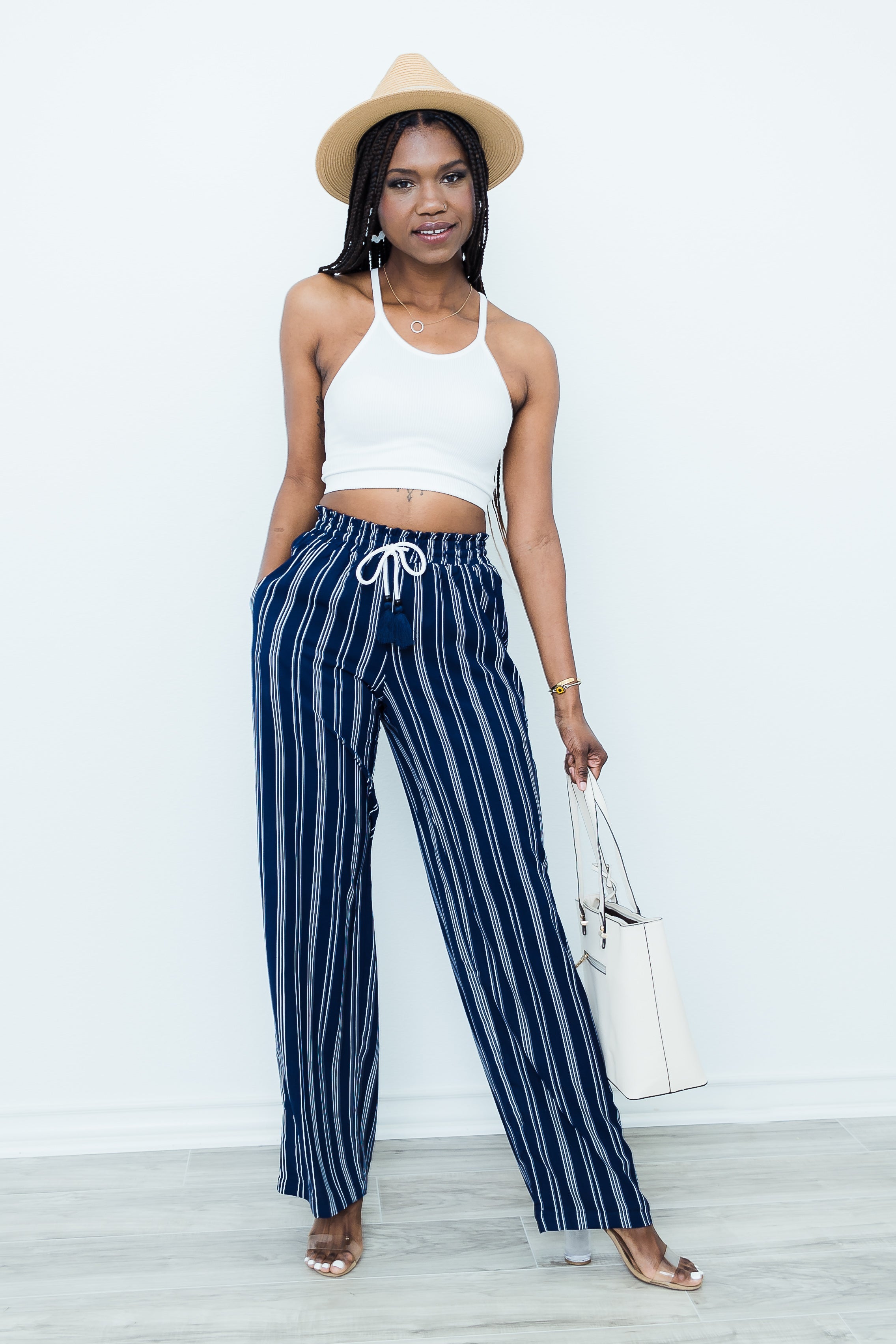 Tall Yacht Pants | Striped - Final Sale