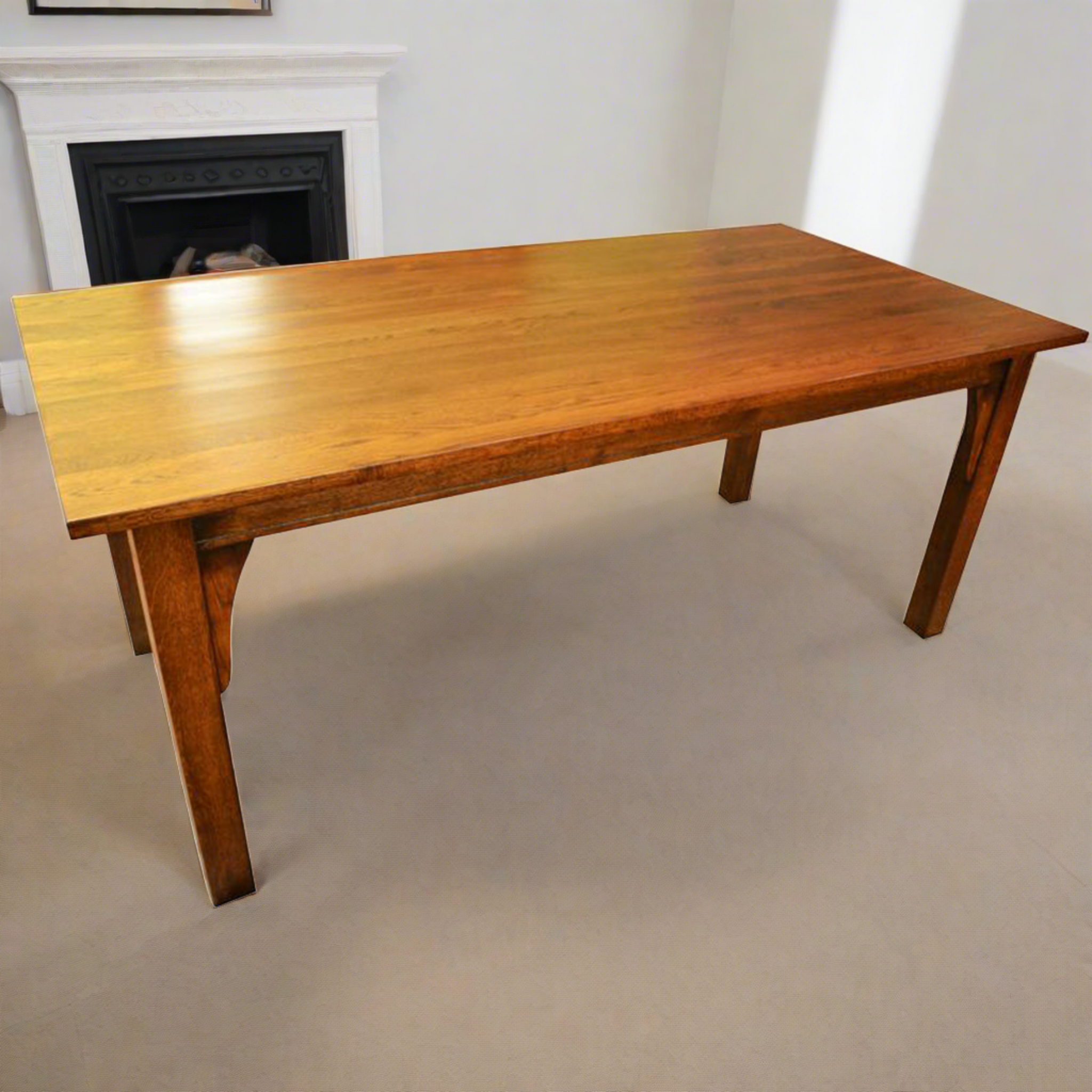 Mission 70" Solid Oak Dining Table -