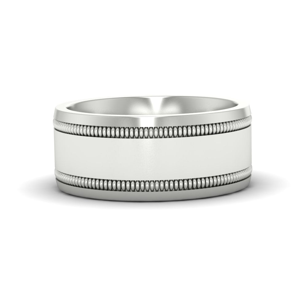 Mens Band Double Milgrain