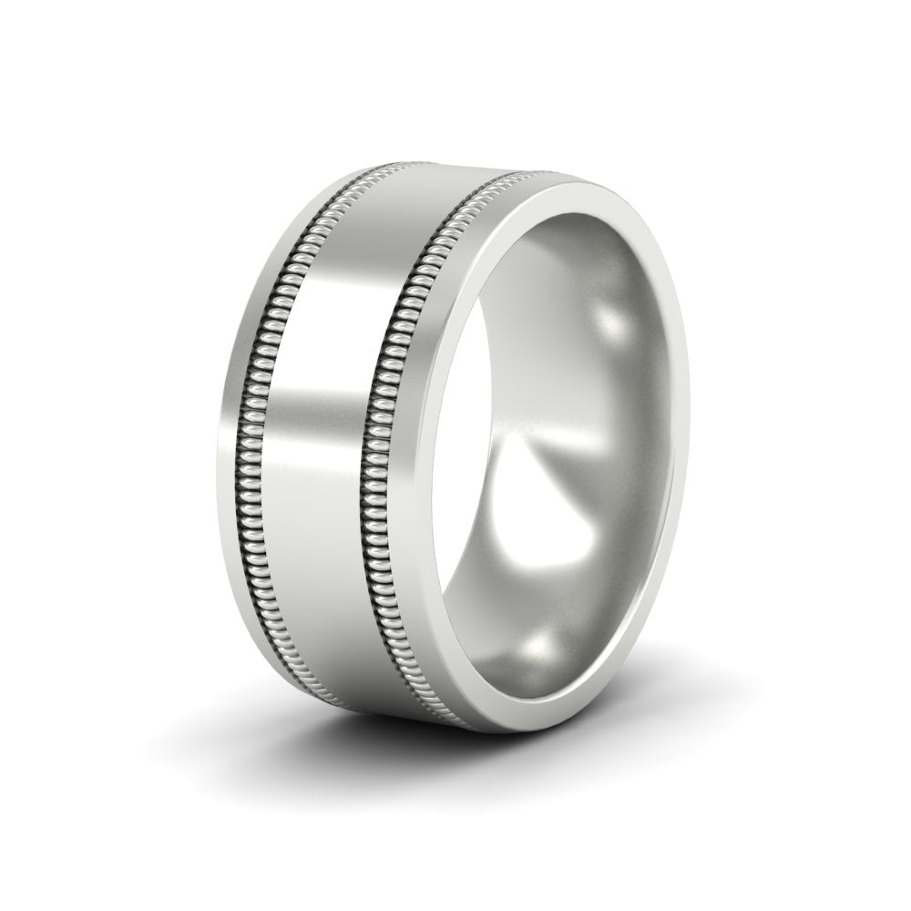 Mens Band Double Milgrain