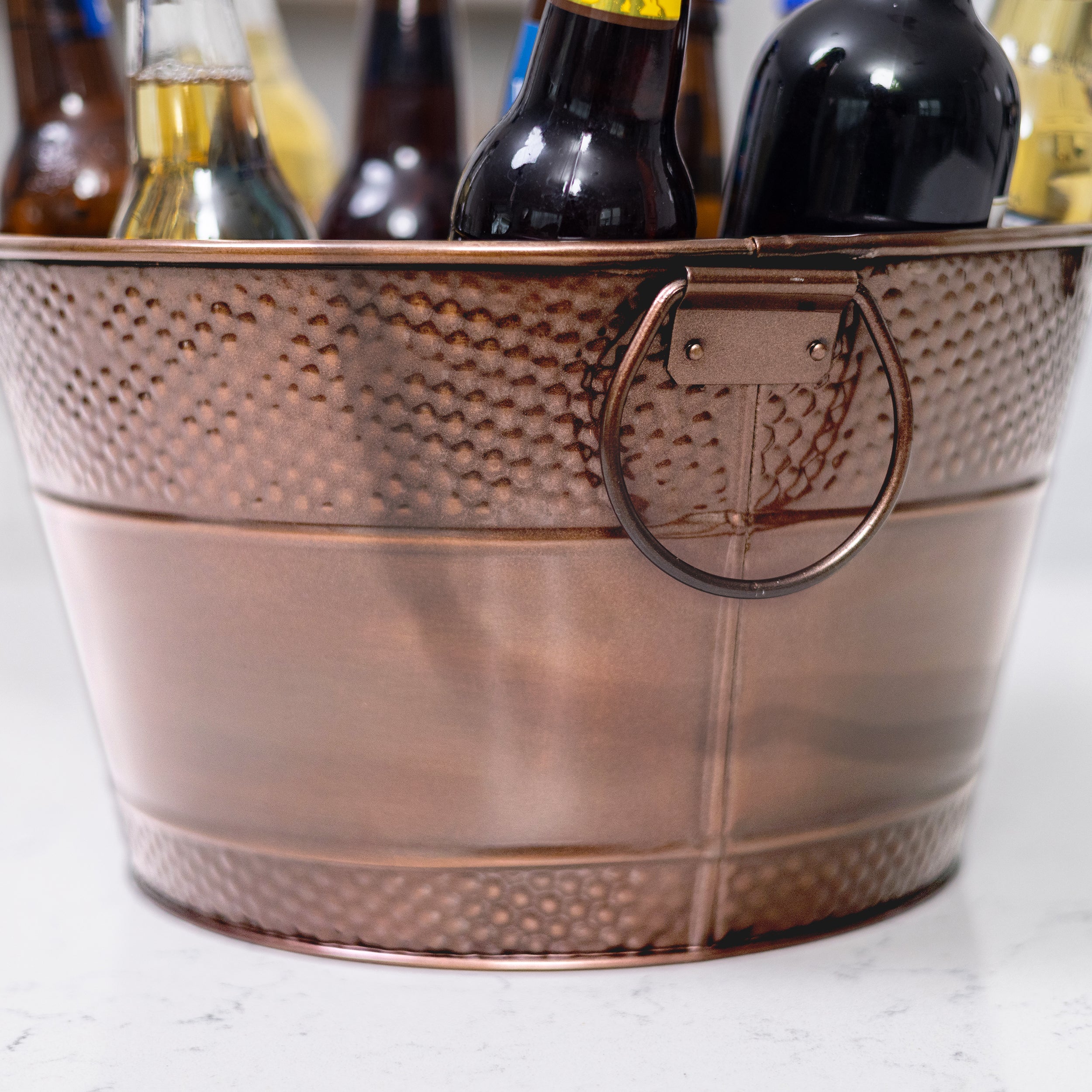 Old Tavern Beverage Bucket Hammered Antique Copper | BREKX