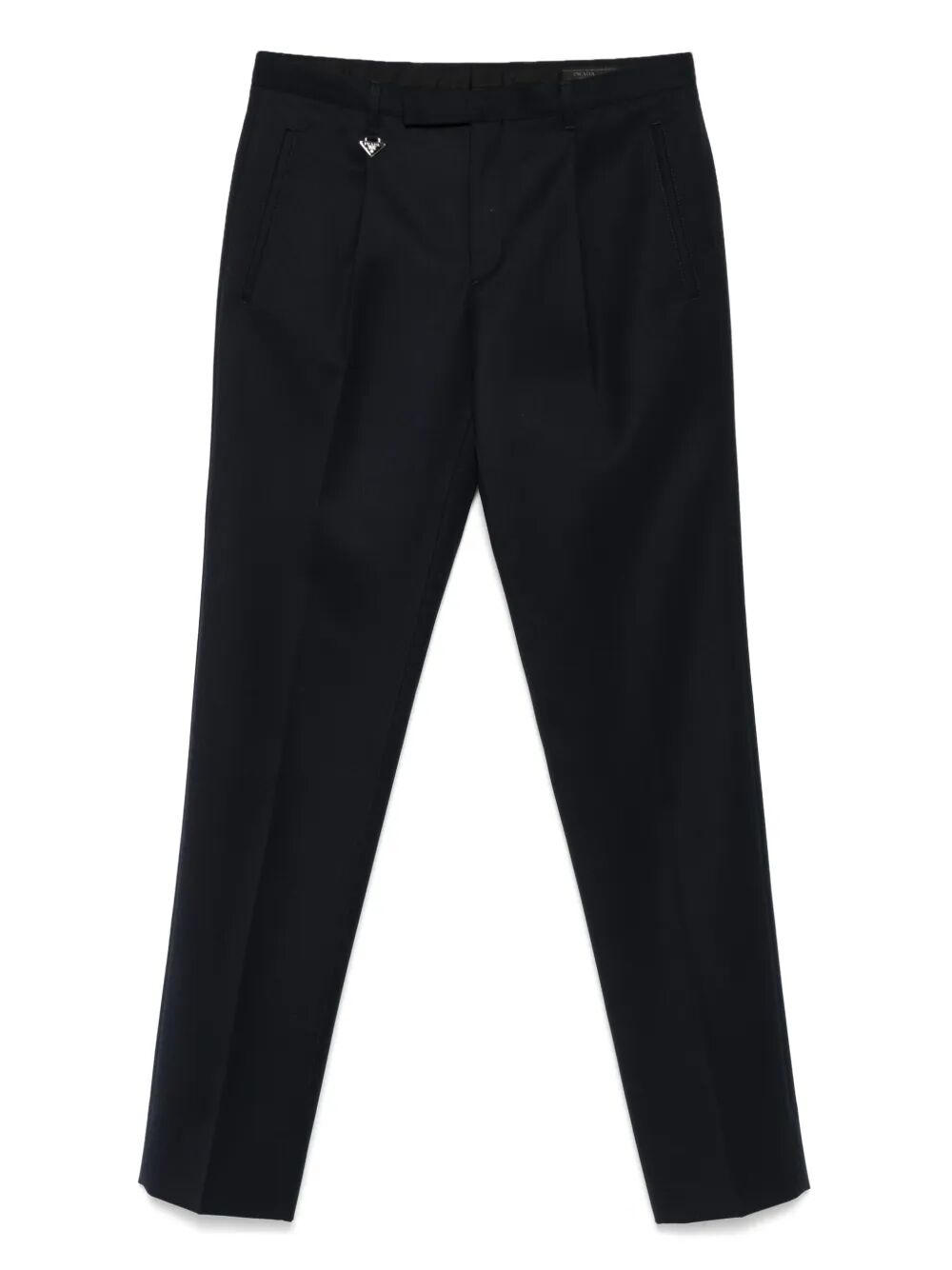 Prada Men Tapered Leg Wool Trousers