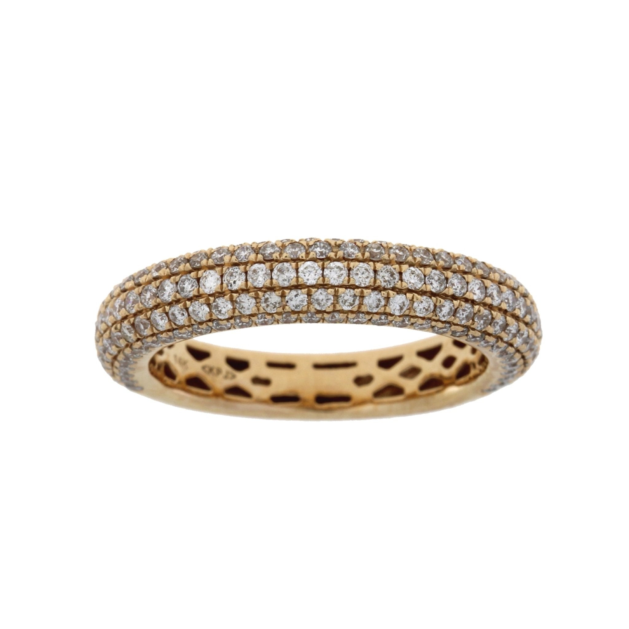 1.00ct Diamond Wedding Band Ring 14KT Rose Gold - Overture Gifts
