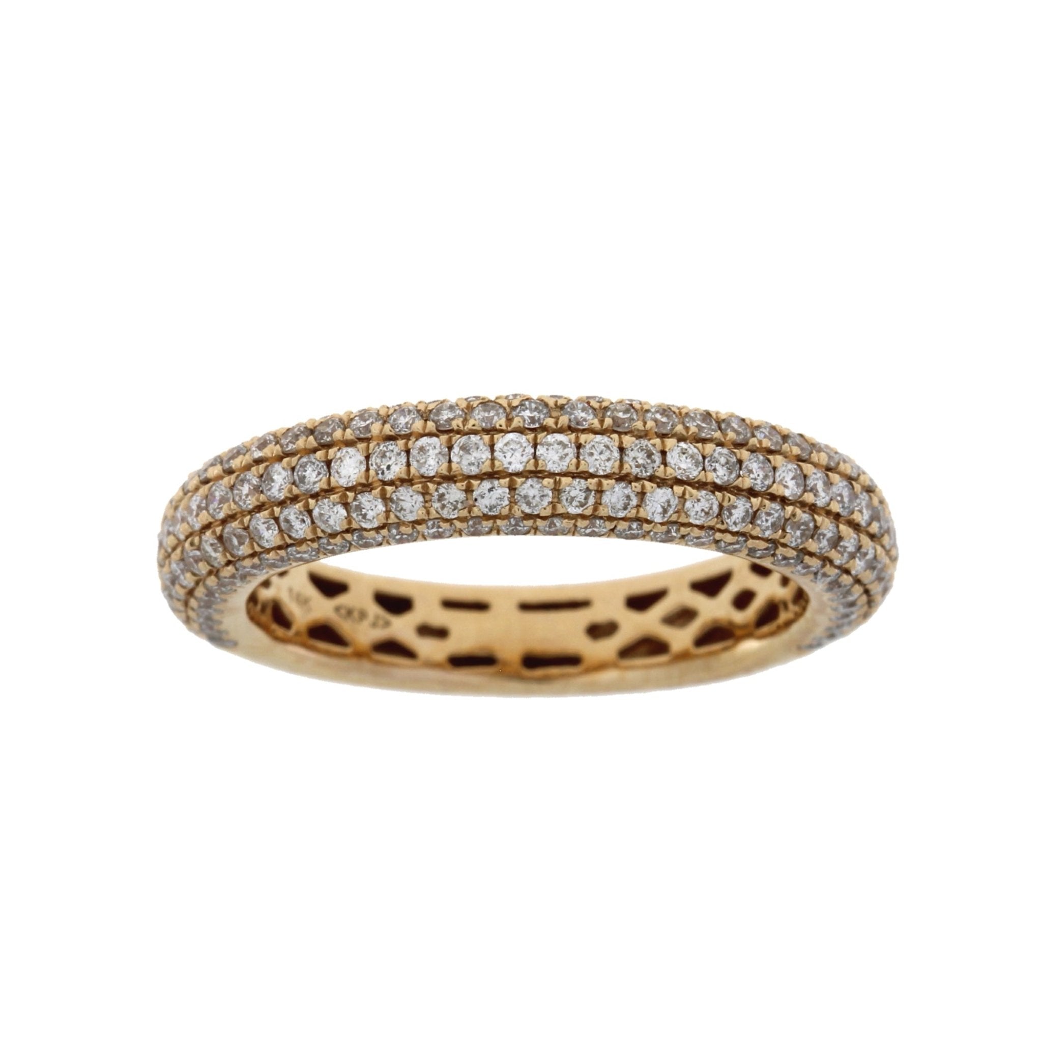 1.00ct Diamond Wedding Band Ring 14KT Rose Gold - Overture Gifts