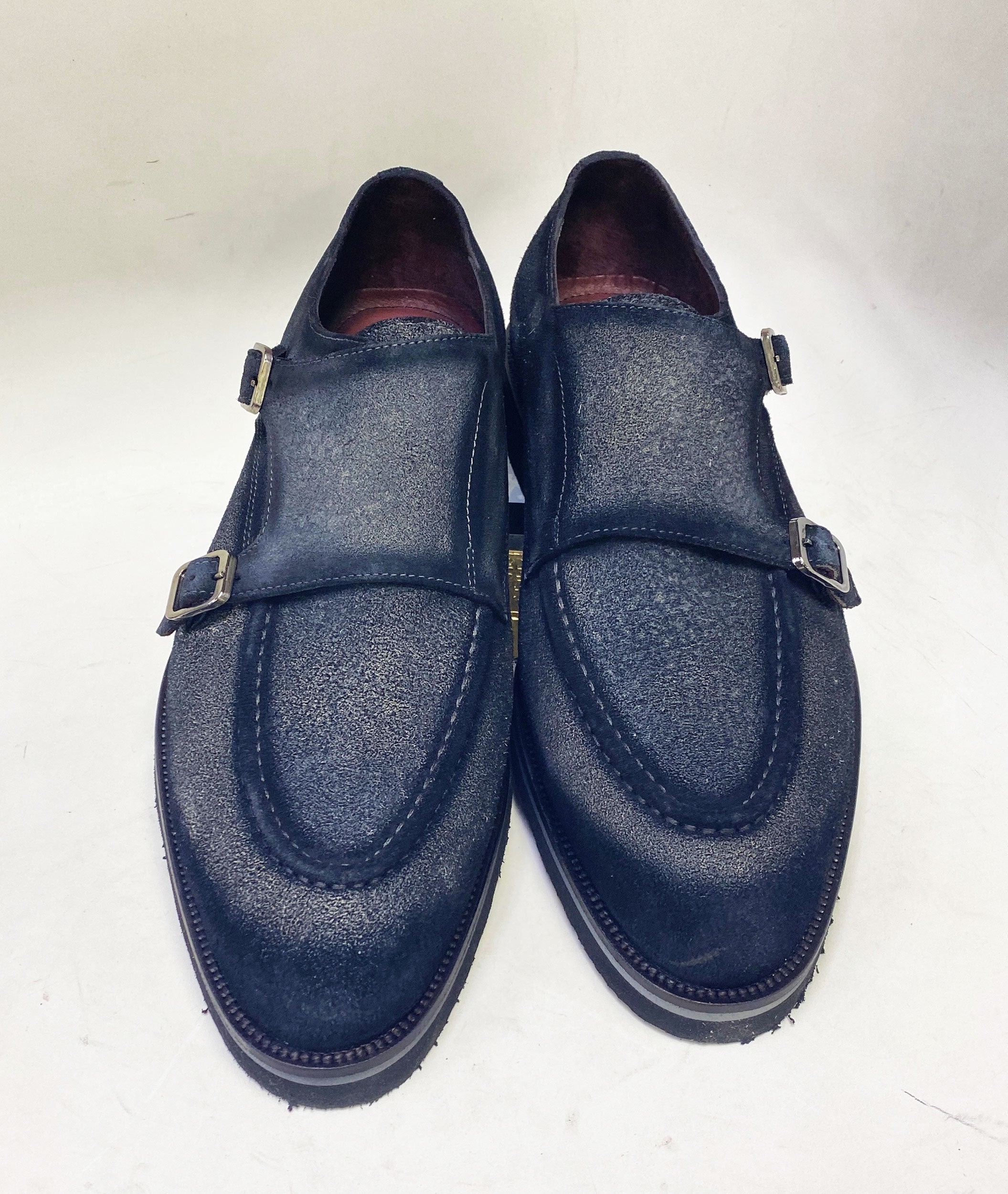 C Collection Suede Monkstrap Shoe - Grey