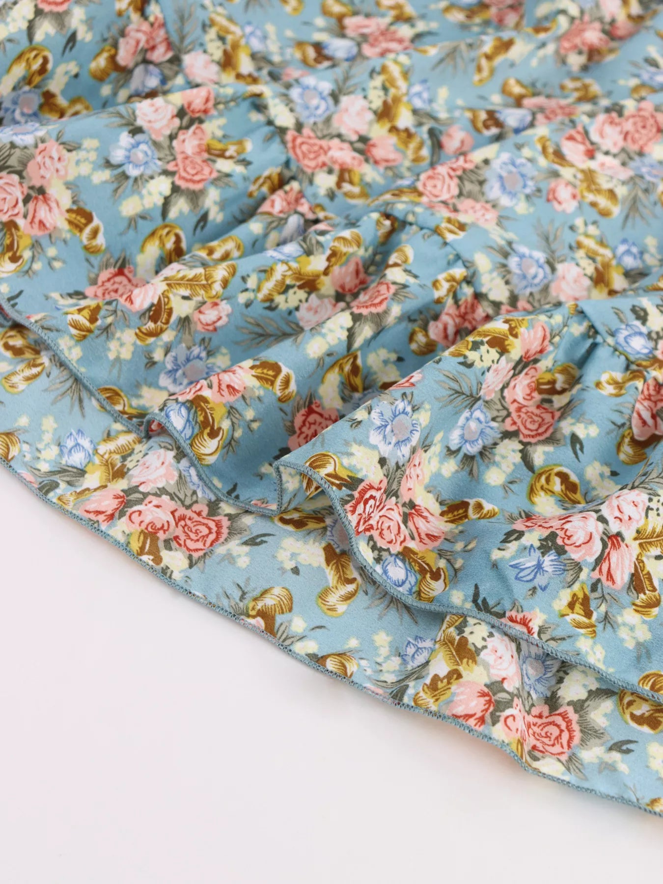 Floral Print Halter Neck Mini Dress