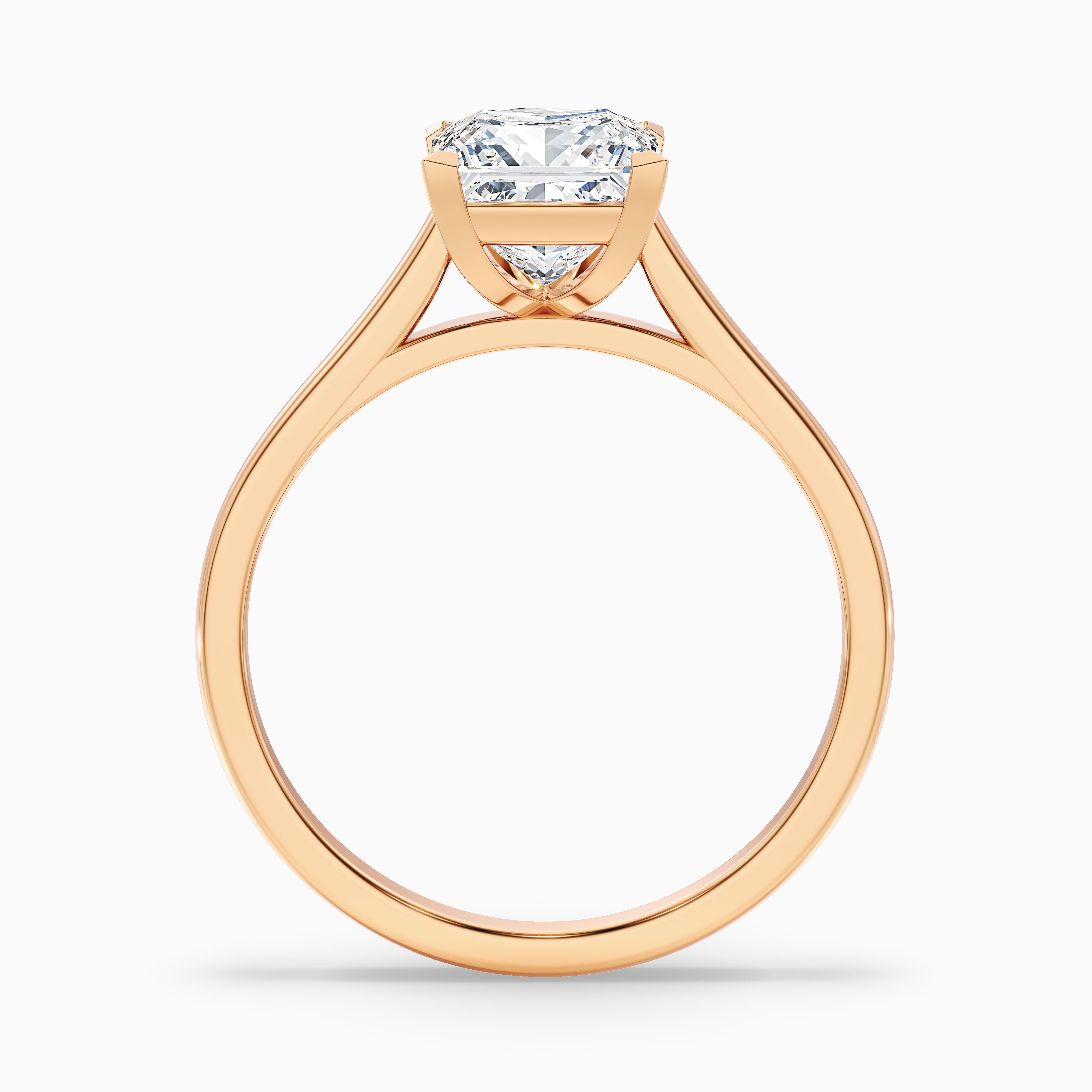 Frey 1 Carat Princess Cut Solitaire Lab Grown Diamond Ring in 14k White Gold