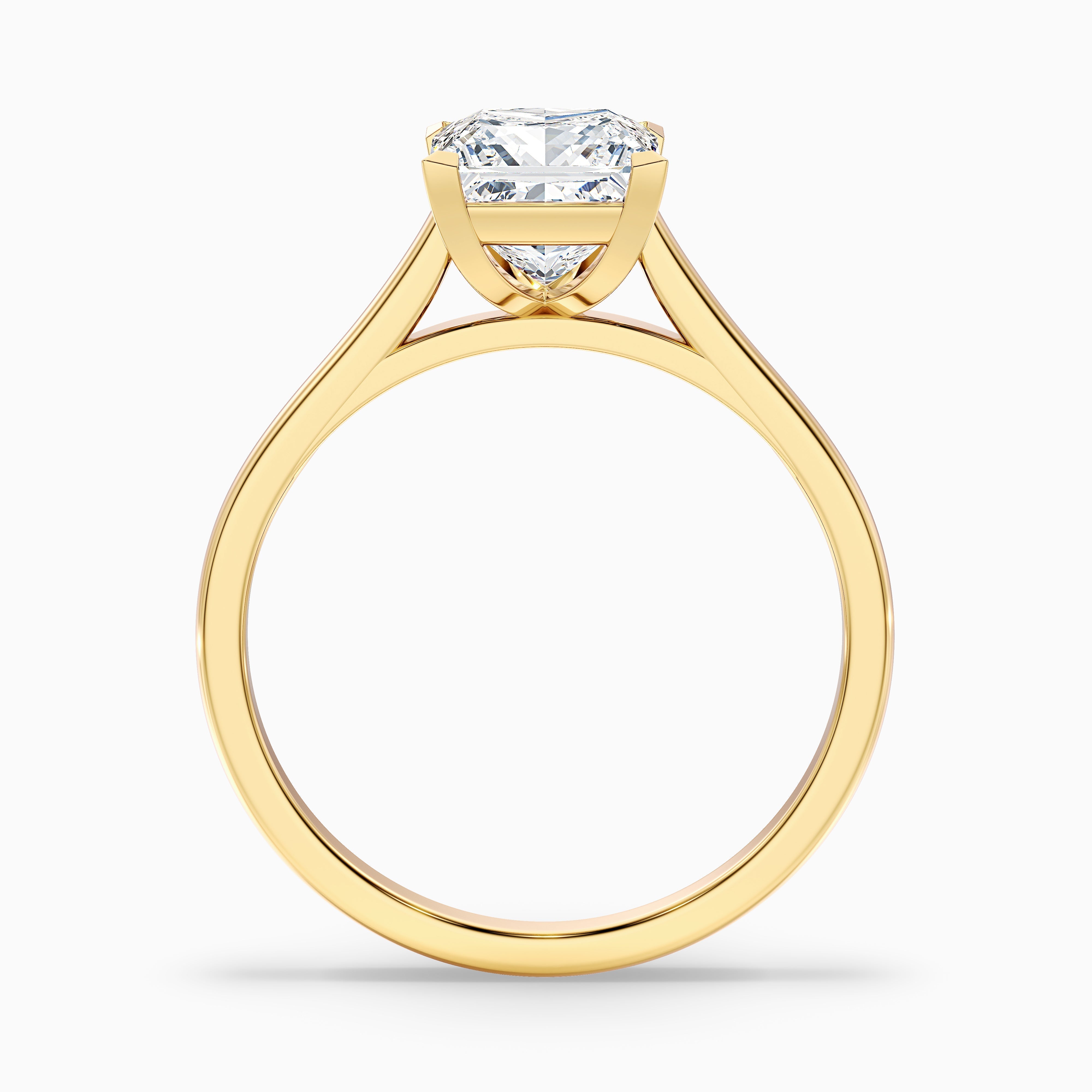 Frey 3 Carat Princess Cut Solitaire Lab Grown Diamond Ring in 10k White Gold