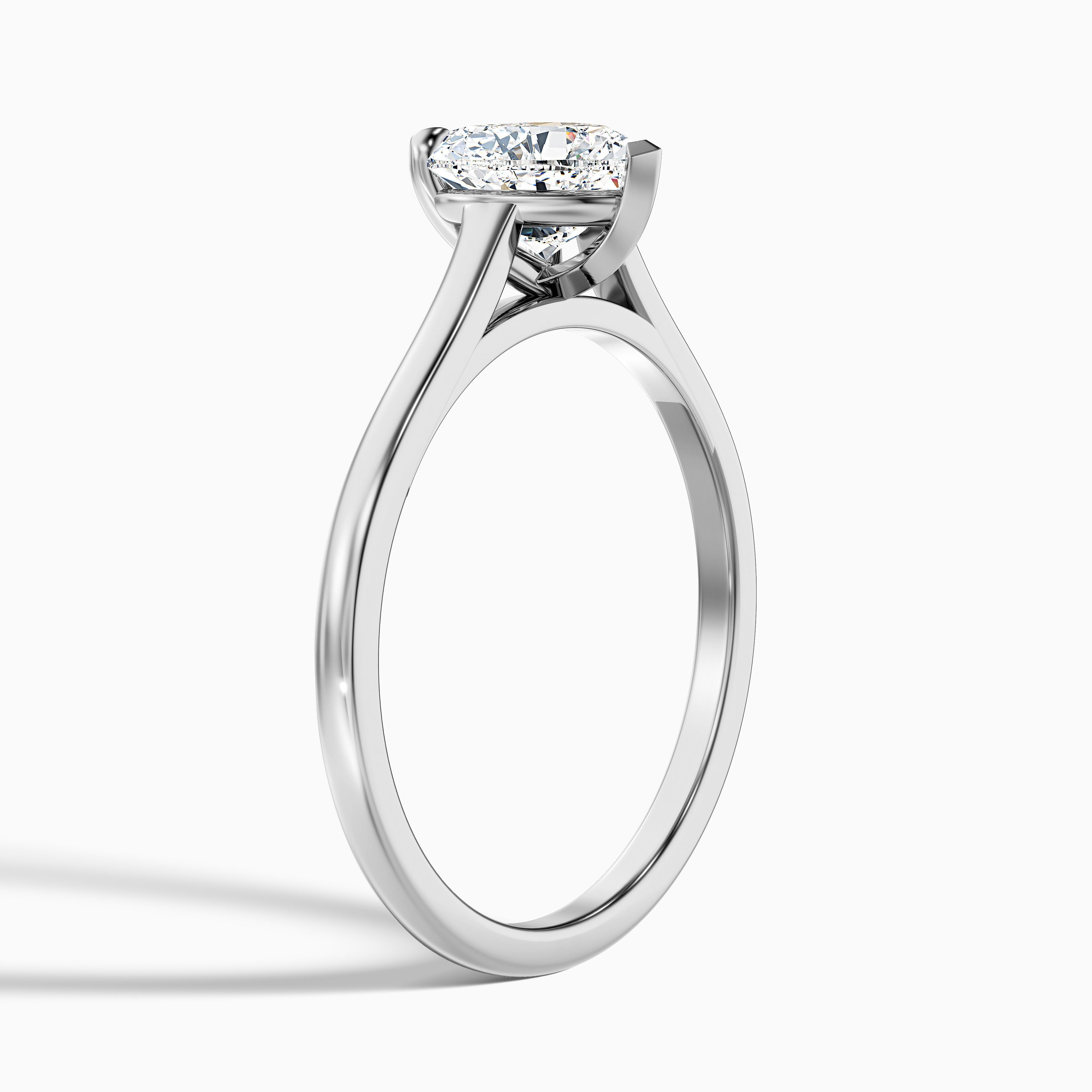 Esha 3 Carat Heart Shaped Solitaire Lab Grown Diamond Ring in 14k Rose Gold