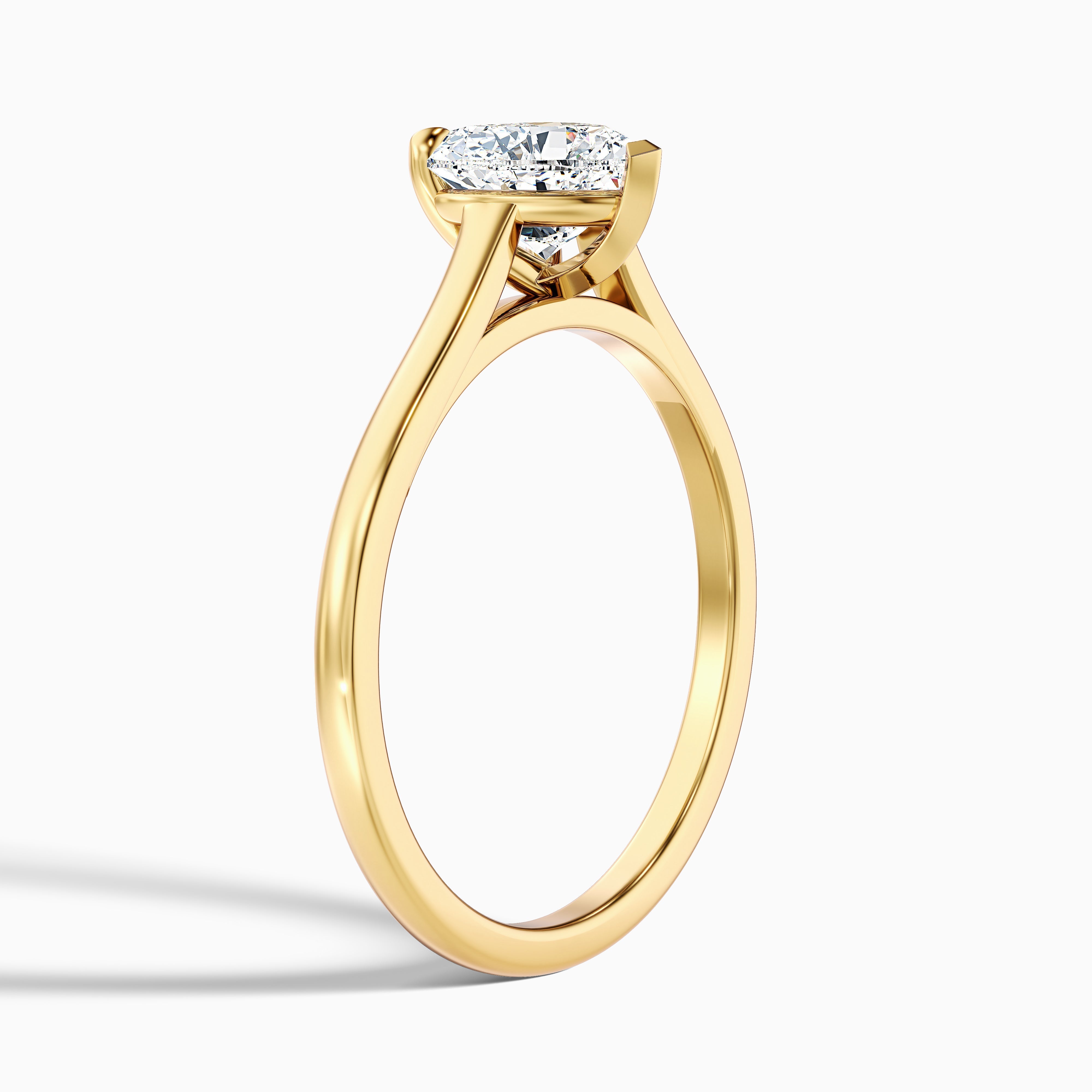 Esha 1.5 Carat Heart Shaped Solitaire Lab Grown Diamond Ring in 10k Rose Gold