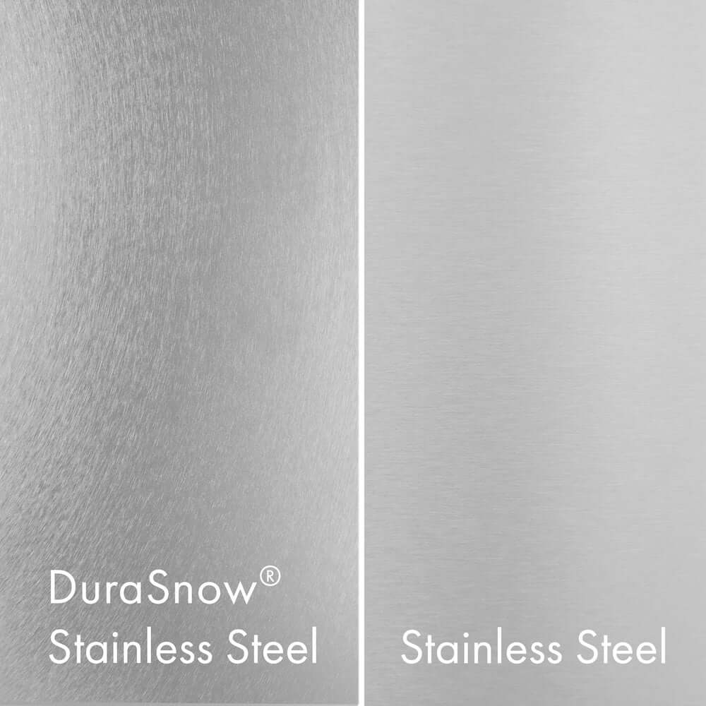 ZLINE 48" Select Gas Range Convection Gas Oven DuraSnow® Stainless Steel Black Matte Door HGRS-BLM-48