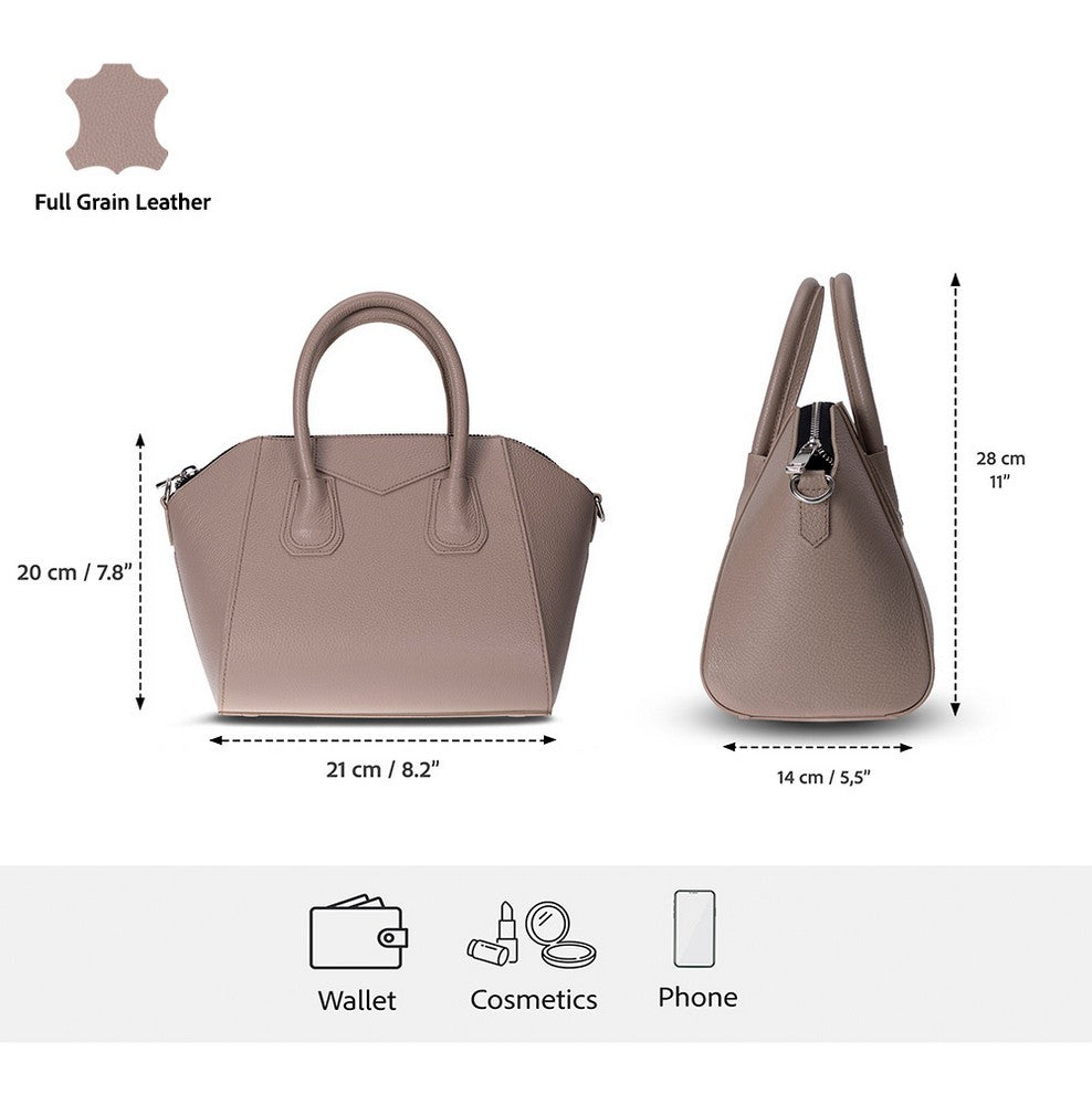Lorenza Small Women’s Leather Bag – Genuine Leather Handbag for Everyday Elegance | Minimal & Handcrafted