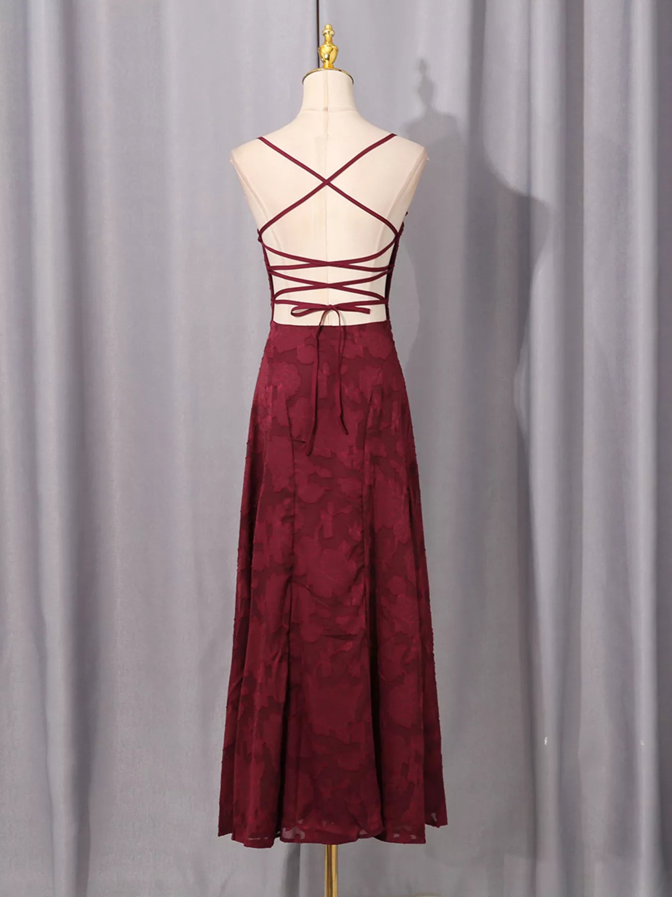 Lace Spaghetti Strap Maxi Dress