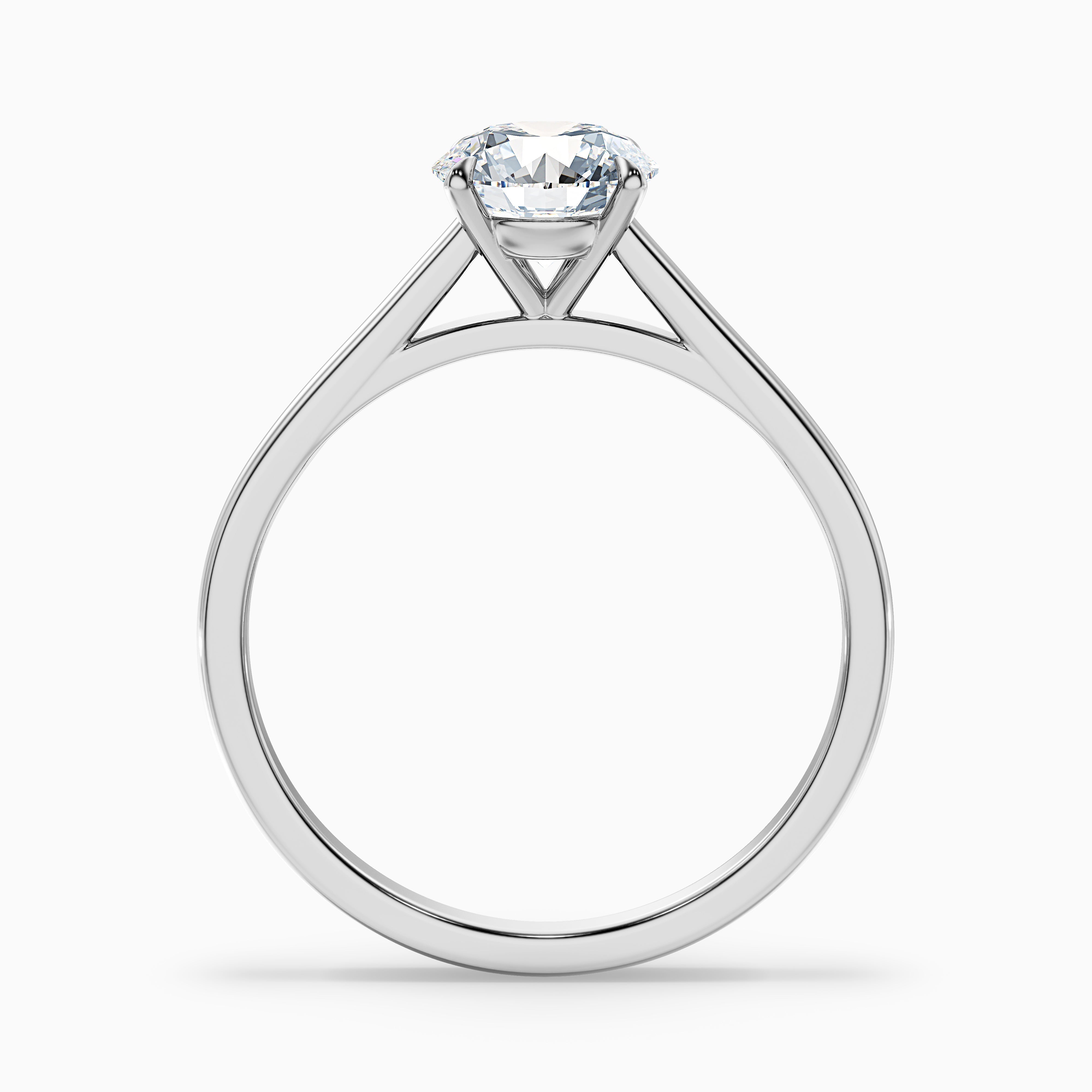 Anika 2.5 Carat Round Cut Solitaire Lab Grown Diamond Ring in 10k Rose Gold