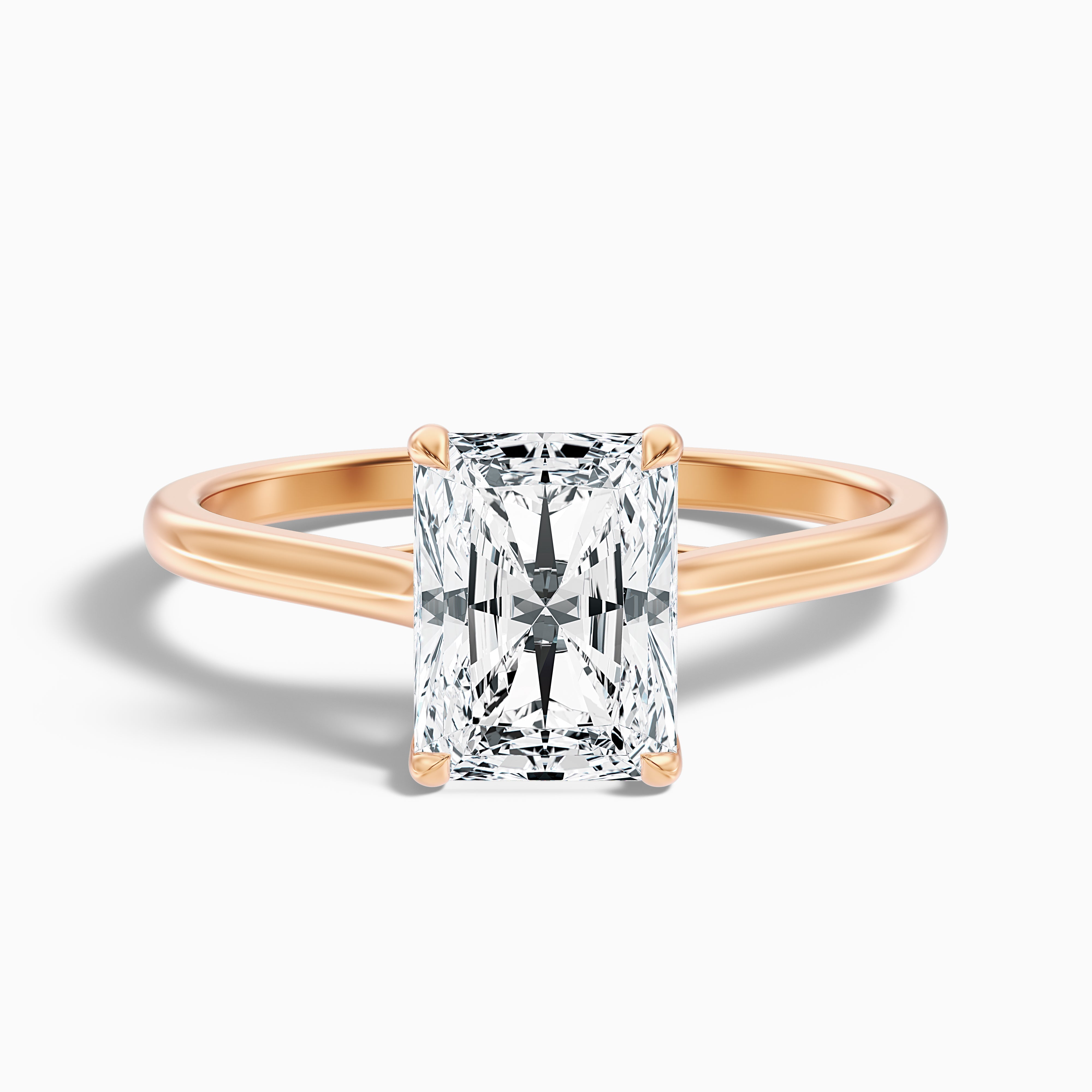 Daisy 1.5 Carat Radiant Cut Solitaire Lab Grown Diamond Ring in 18k White Gold