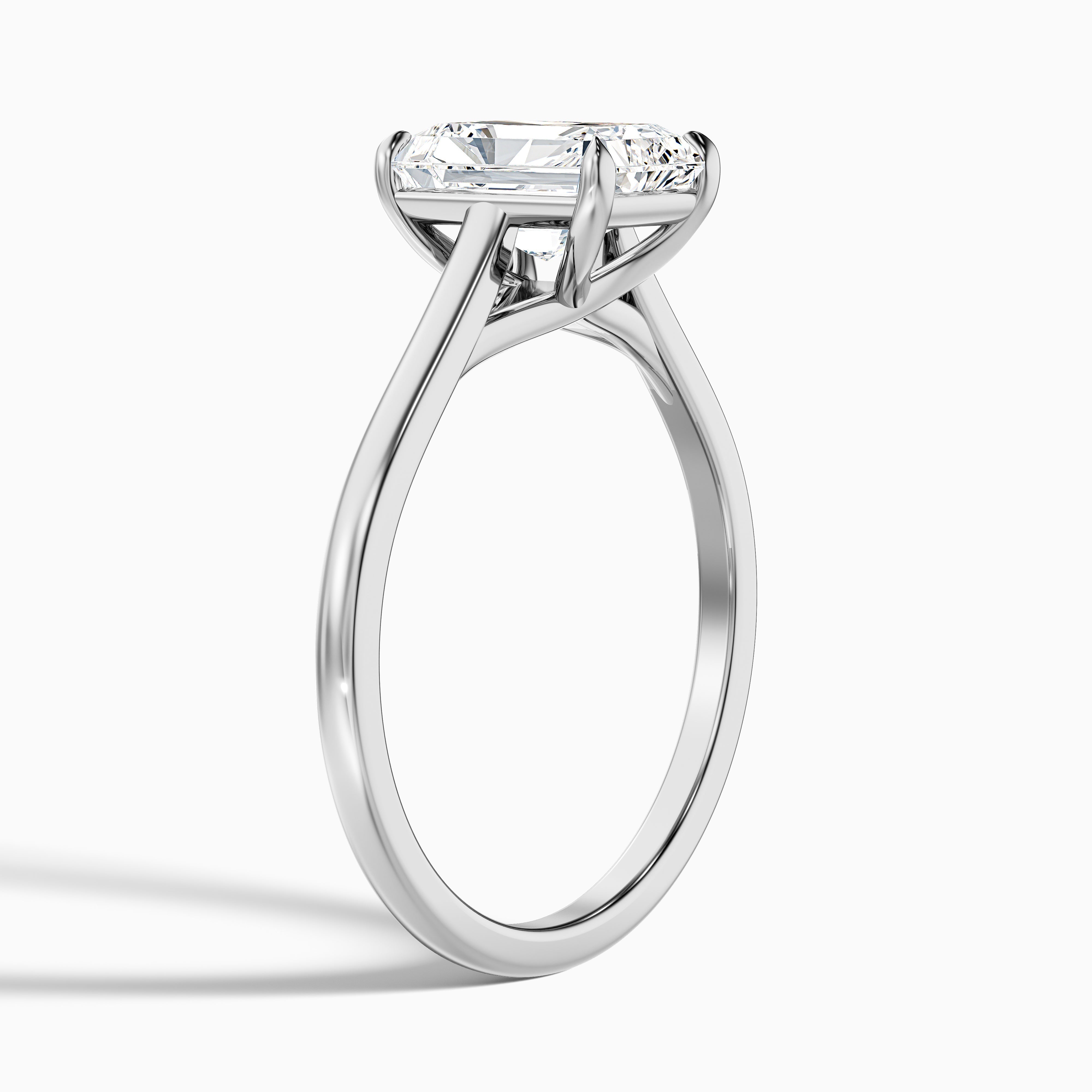 Daisy 2 Carat Radiant Cut Solitaire Lab Grown Diamond Ring in 10k Yellow Gold