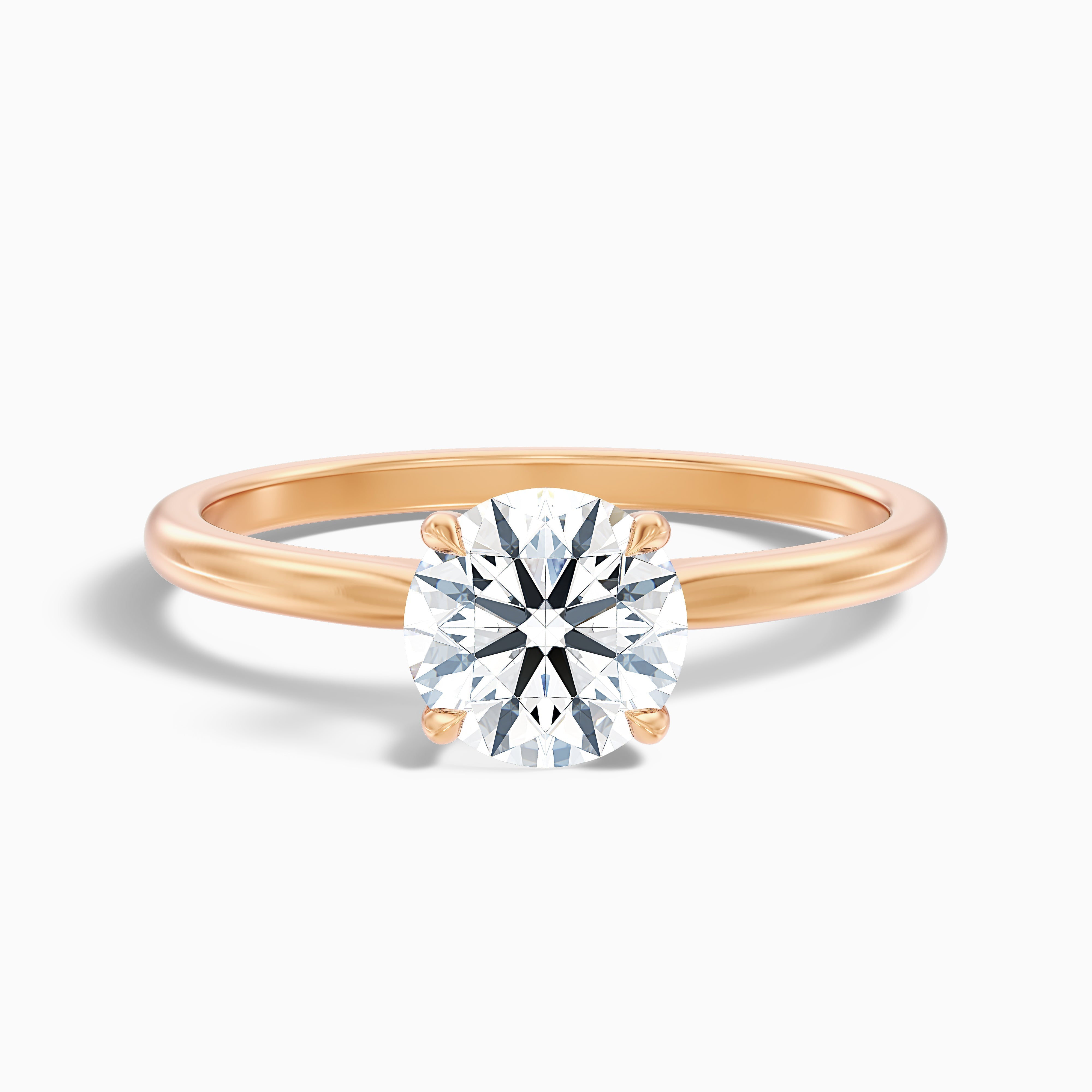 Diana 1.5 Carat Round Solitaire Lab Grown Diamond Ring in 18k White Gold