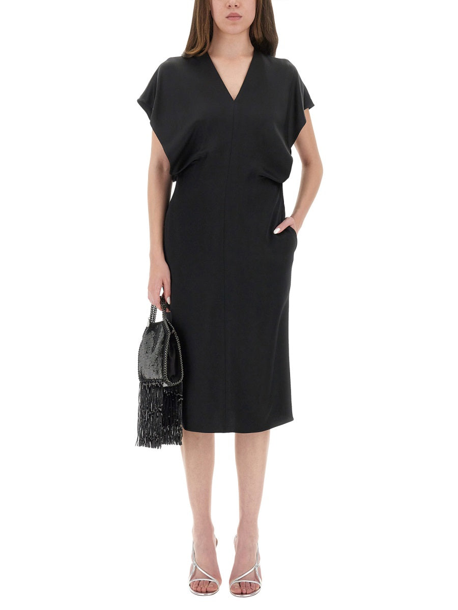 Stella Mccartney Women Midi Dress With Wing Sleeves