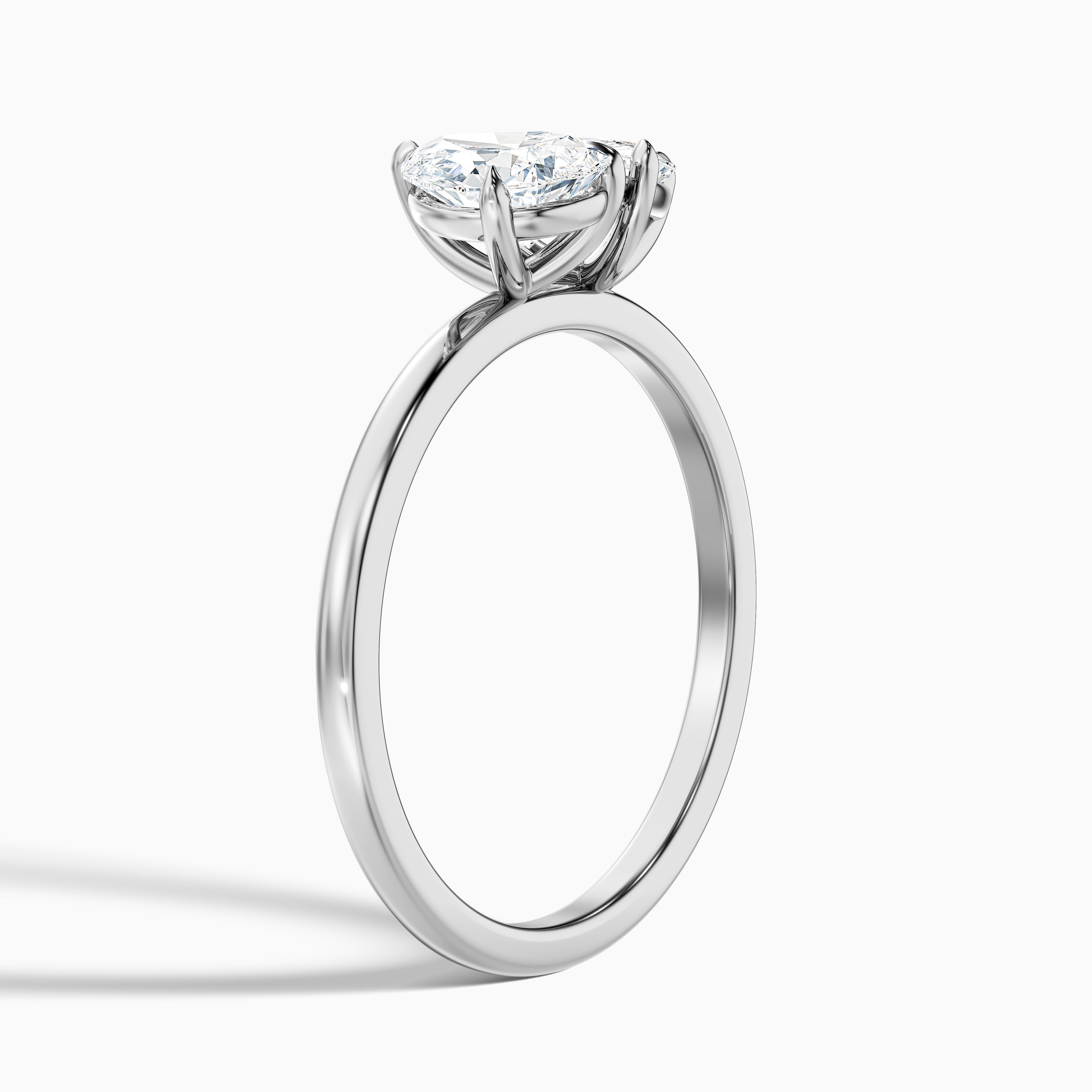 Olivia Toi Et Moi Engagement Ring in 14k Yellow Gold With Pear and Trillion Cut Two Stone Lab Grown Diamond (2 Ct. Tw.)