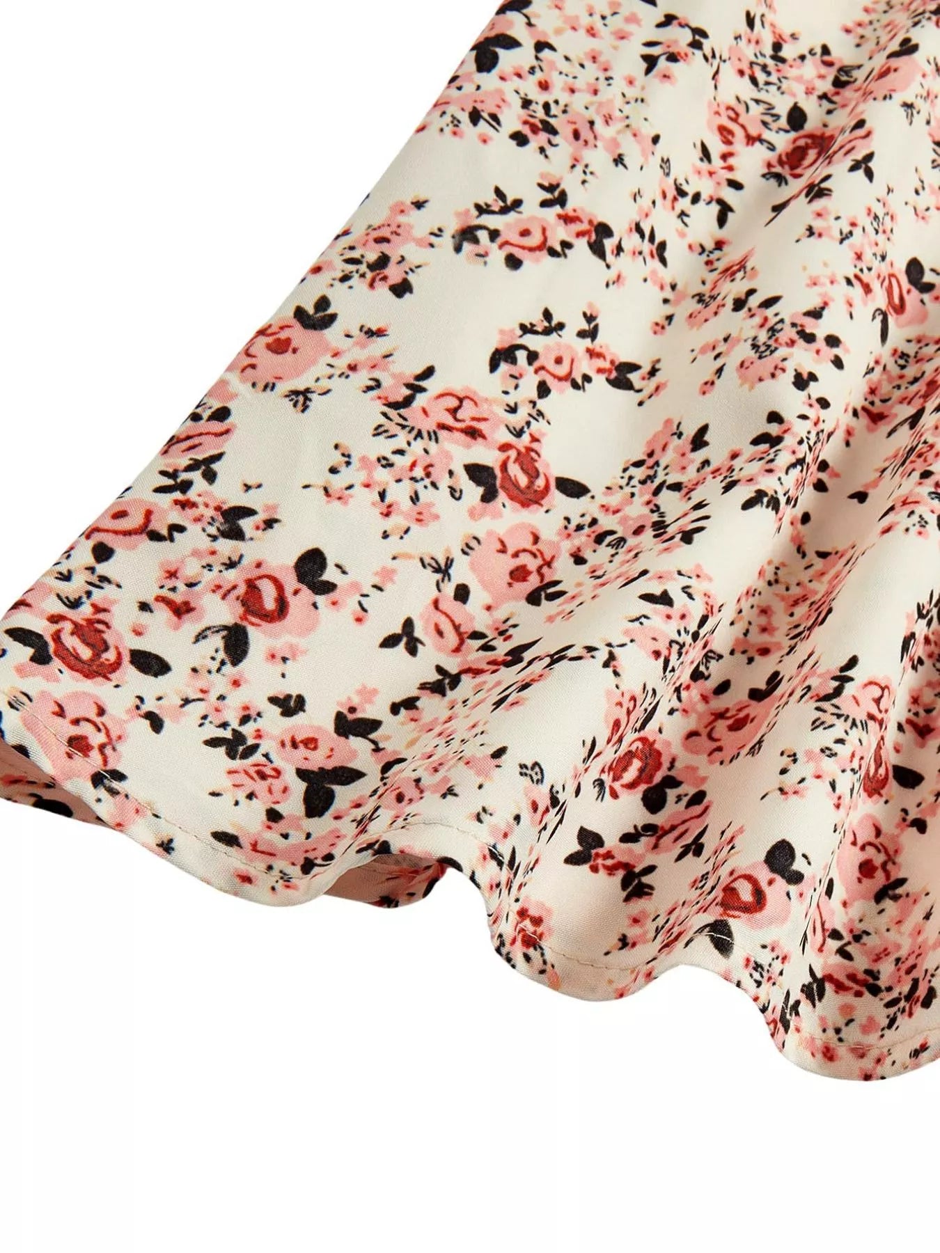 Floral Print Tie Strap Mini Dress