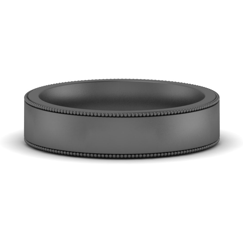 Stepped Edge Comfort Fit Flat Mens Band