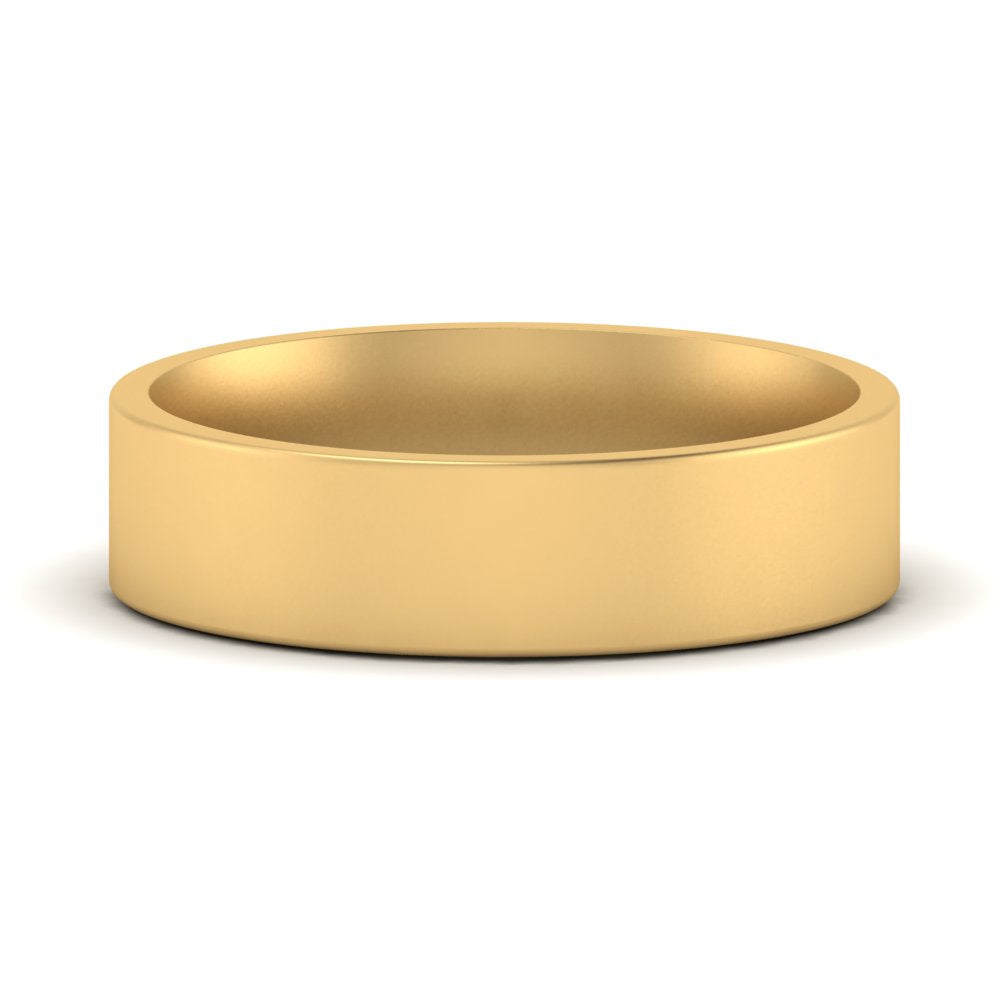 Light Weight Flat Mens Wedding Band