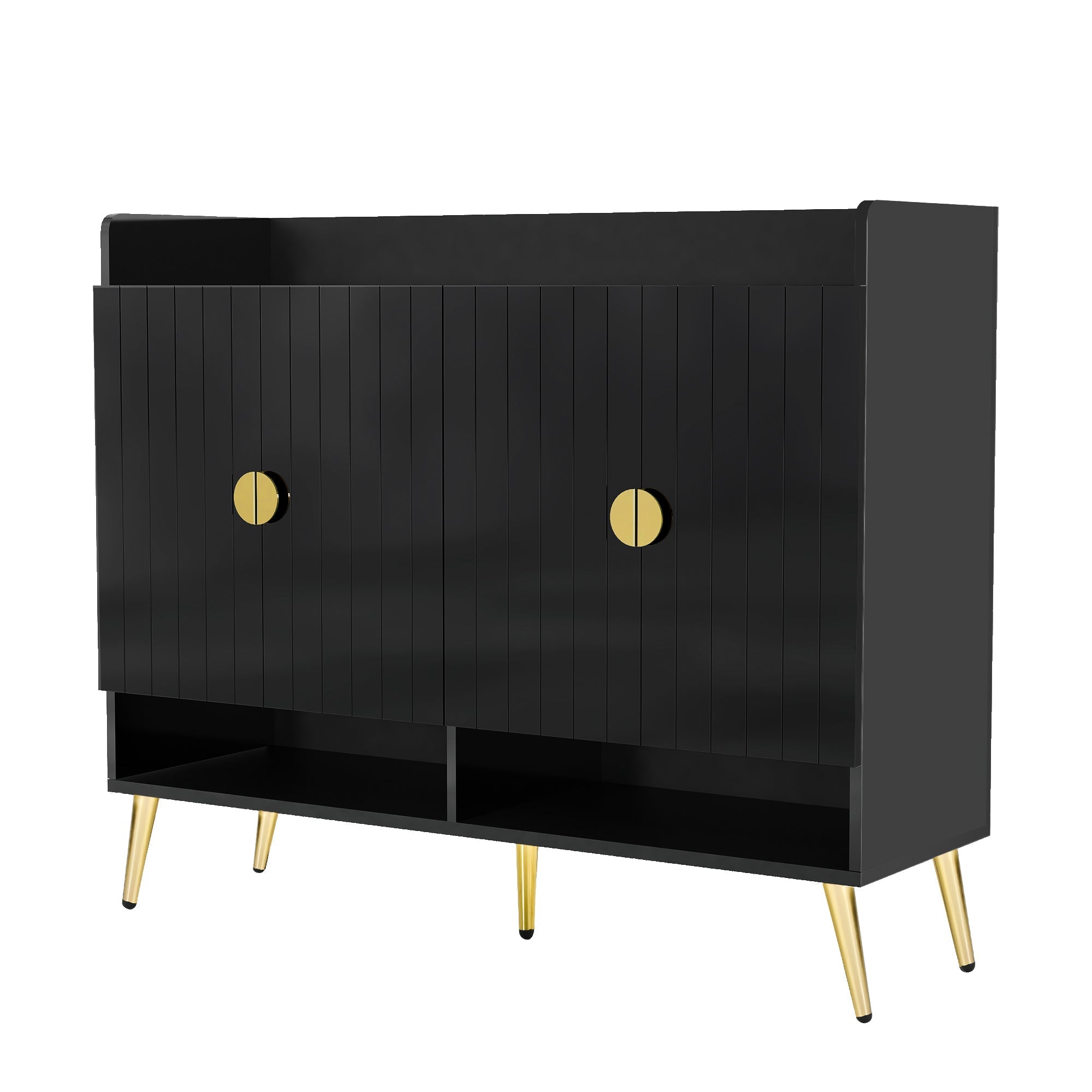U-Can shoe cabinet with door, 11 layers with adjustable shelves, modern wooden shoe cabinet (PVC surface)