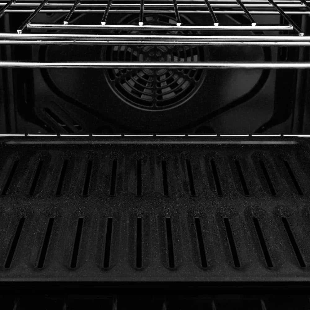 ZLINE 30"Professional True Convection Double Wall Oven, Air Fry, Self Clean Black Stainless Steel, Gold WADBZ-30-G