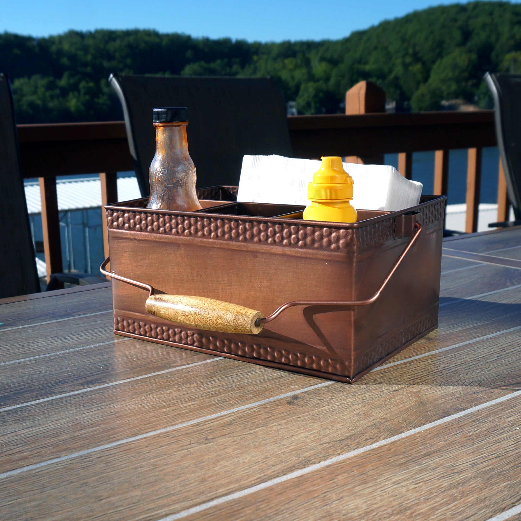 The Pub Condiment Napkin Caddies Copper - Set of 2 | BREKX