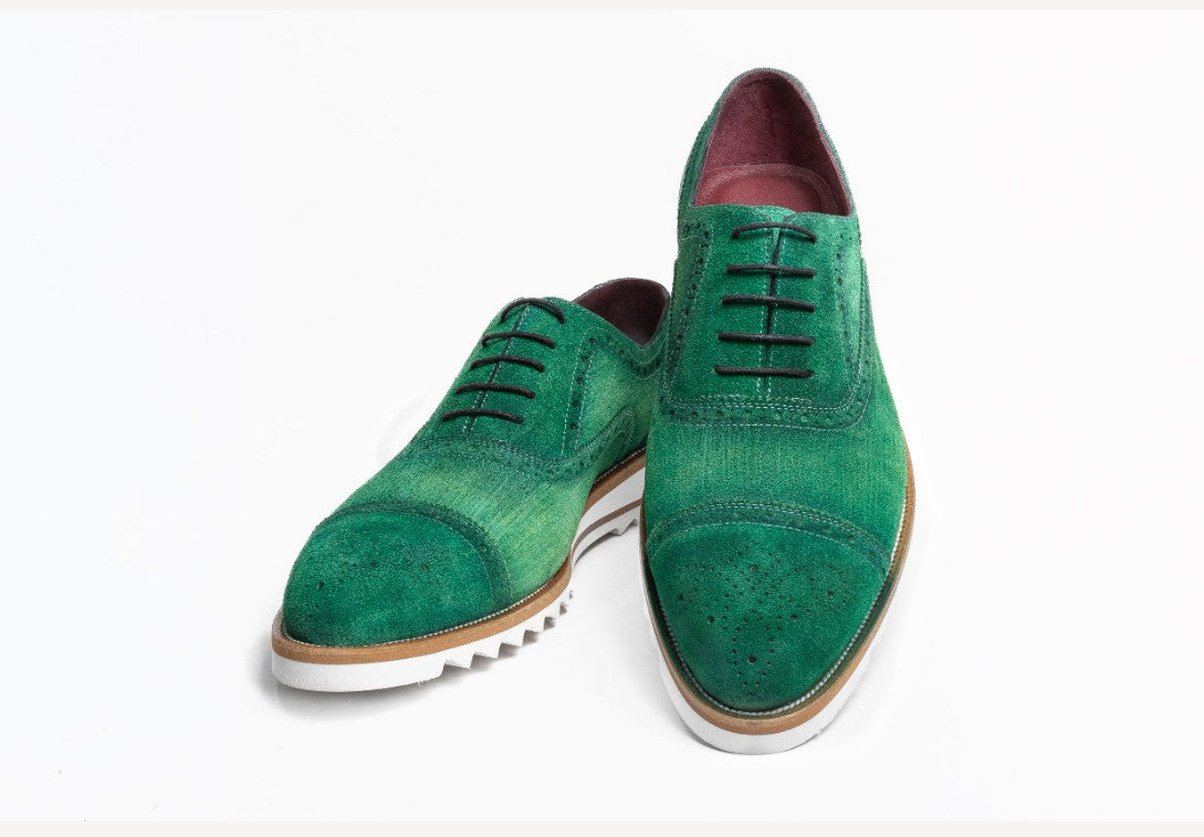 C Collection Suede Oxford - Green