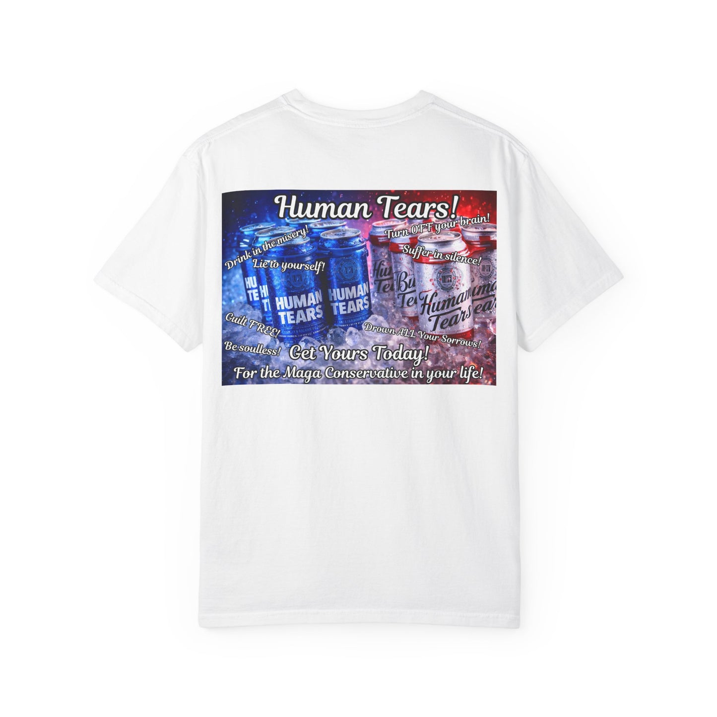 Human Tears Graphic T-Shirt — Vintage Novelty Tee