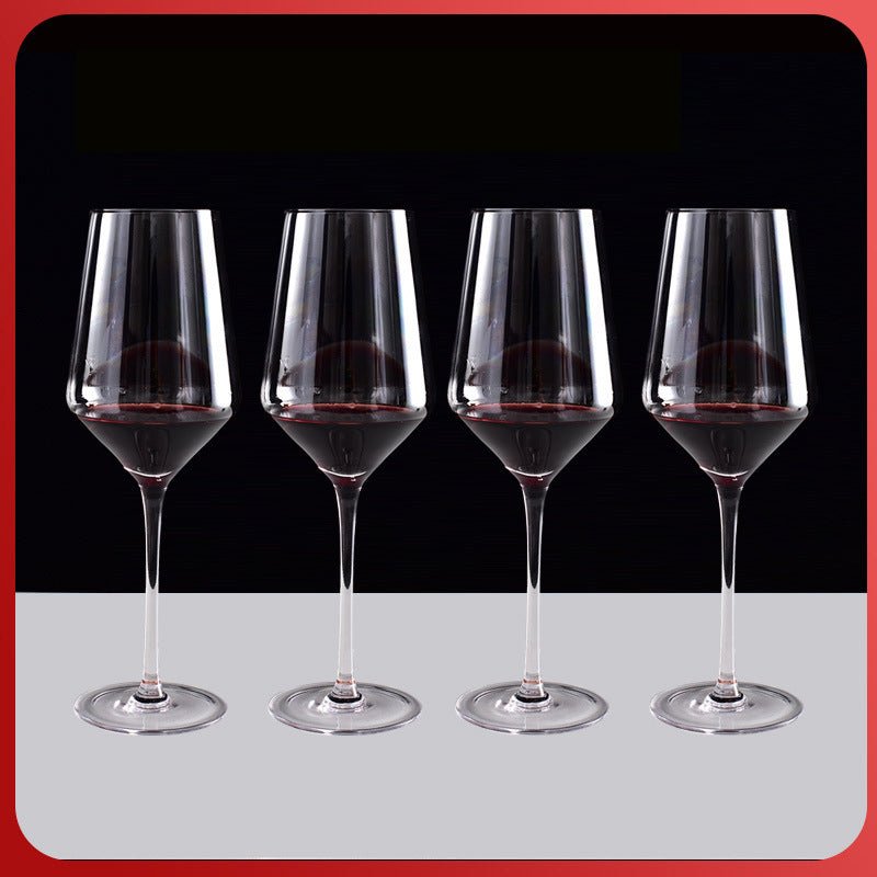 1500ml 50oz Hotel Home Elegant Hand Blown Clear Crystal U Shape Wine Decanter Set with 4 glasses For Vodka Tequila - Overture Gifts