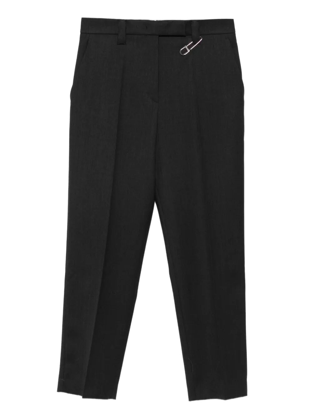 Prada Women Safety-Pin Detail Wool Trousers